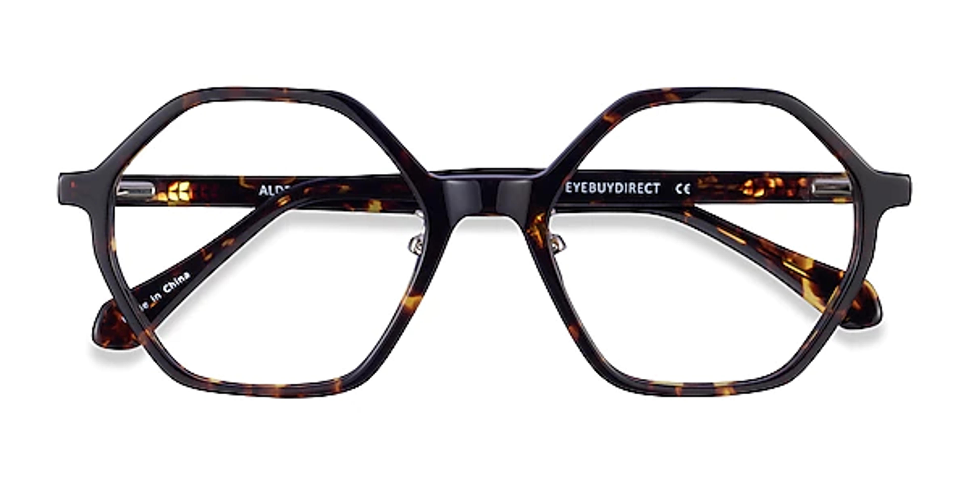 Aldridge Geometric Tortoise Full Rim Eyeglasses