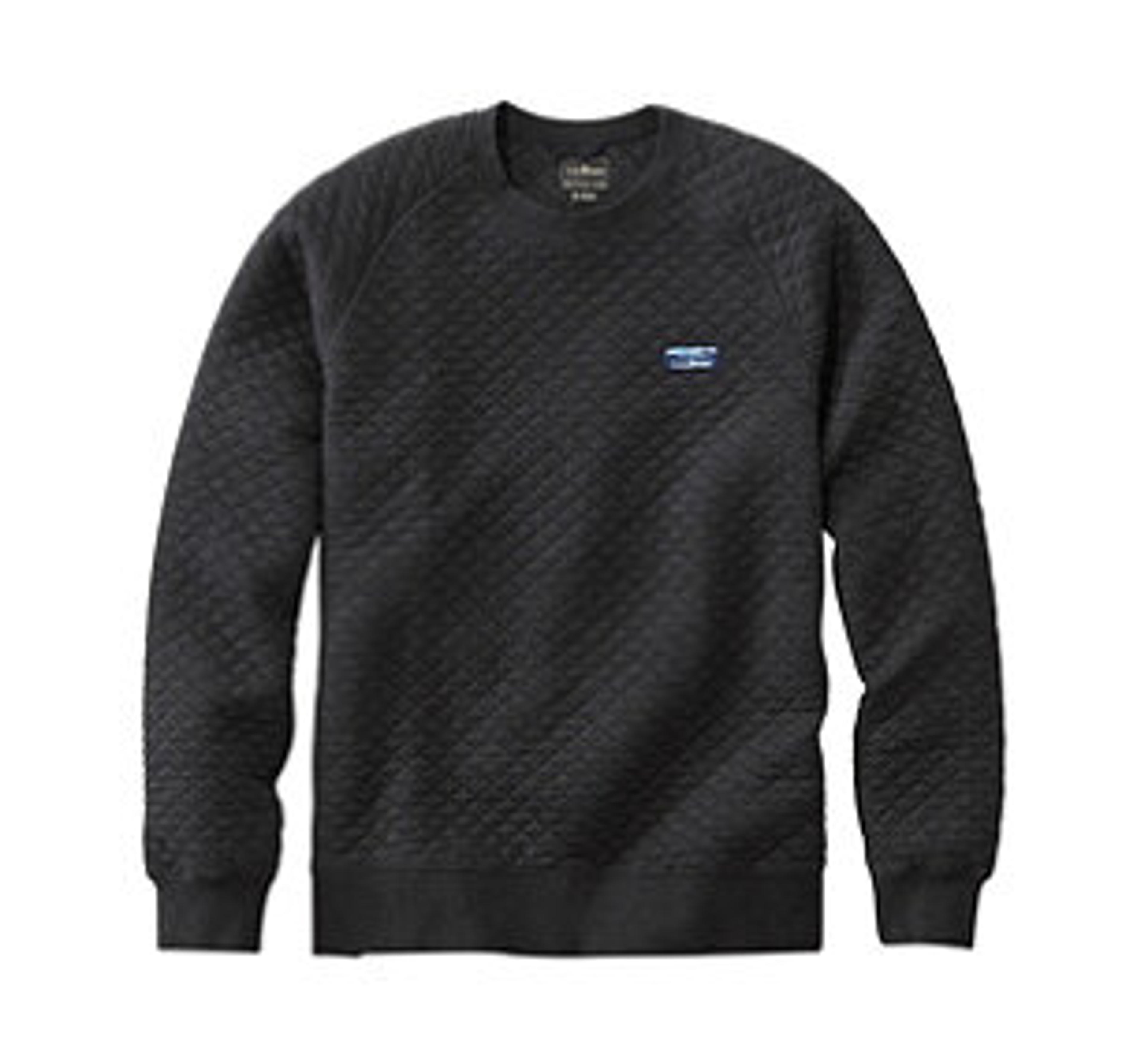 Men's Quilted Sweatshirt, Crewneck, Regular