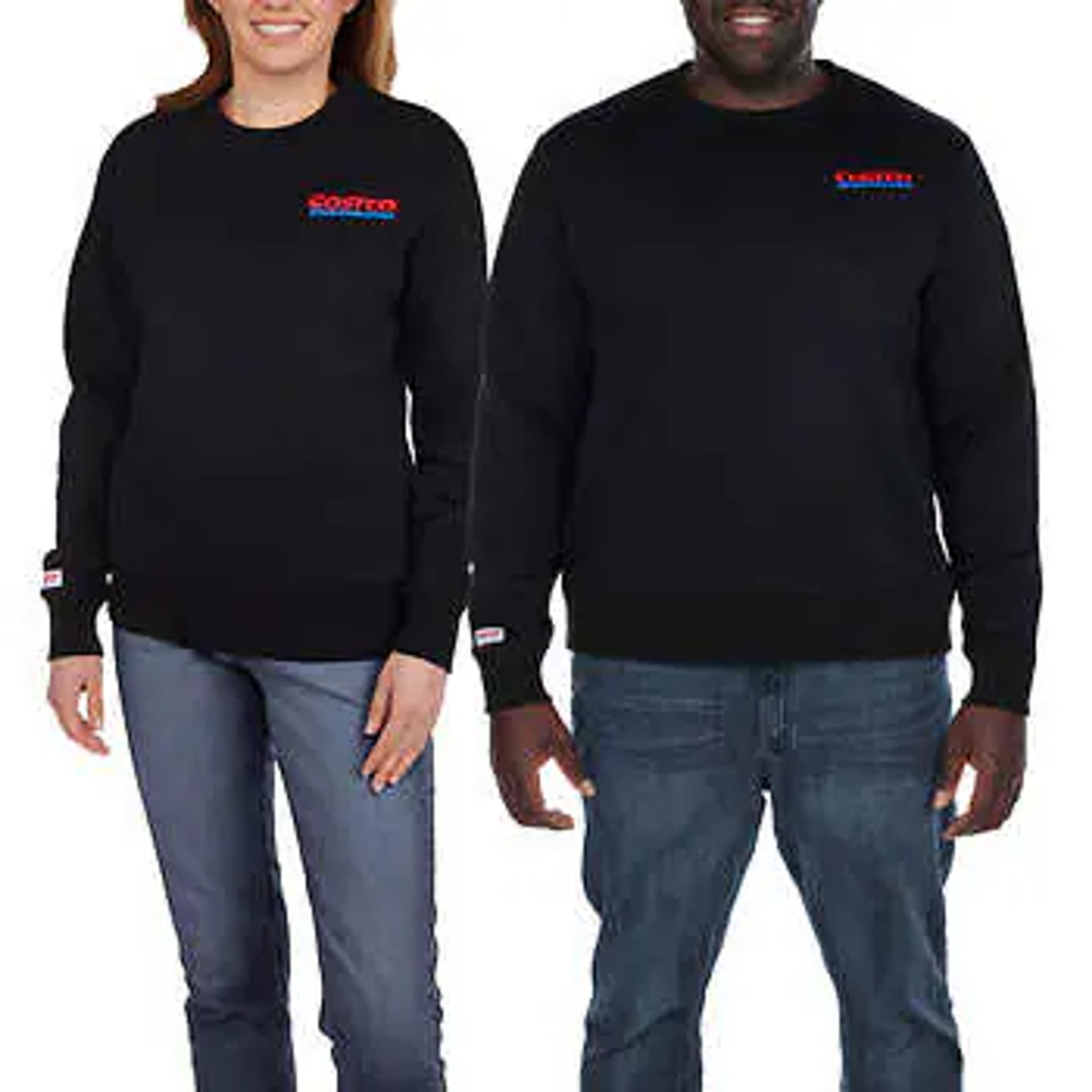 Costco Wholesale Unisex Logo Fleece Crewneck Sweatshirt