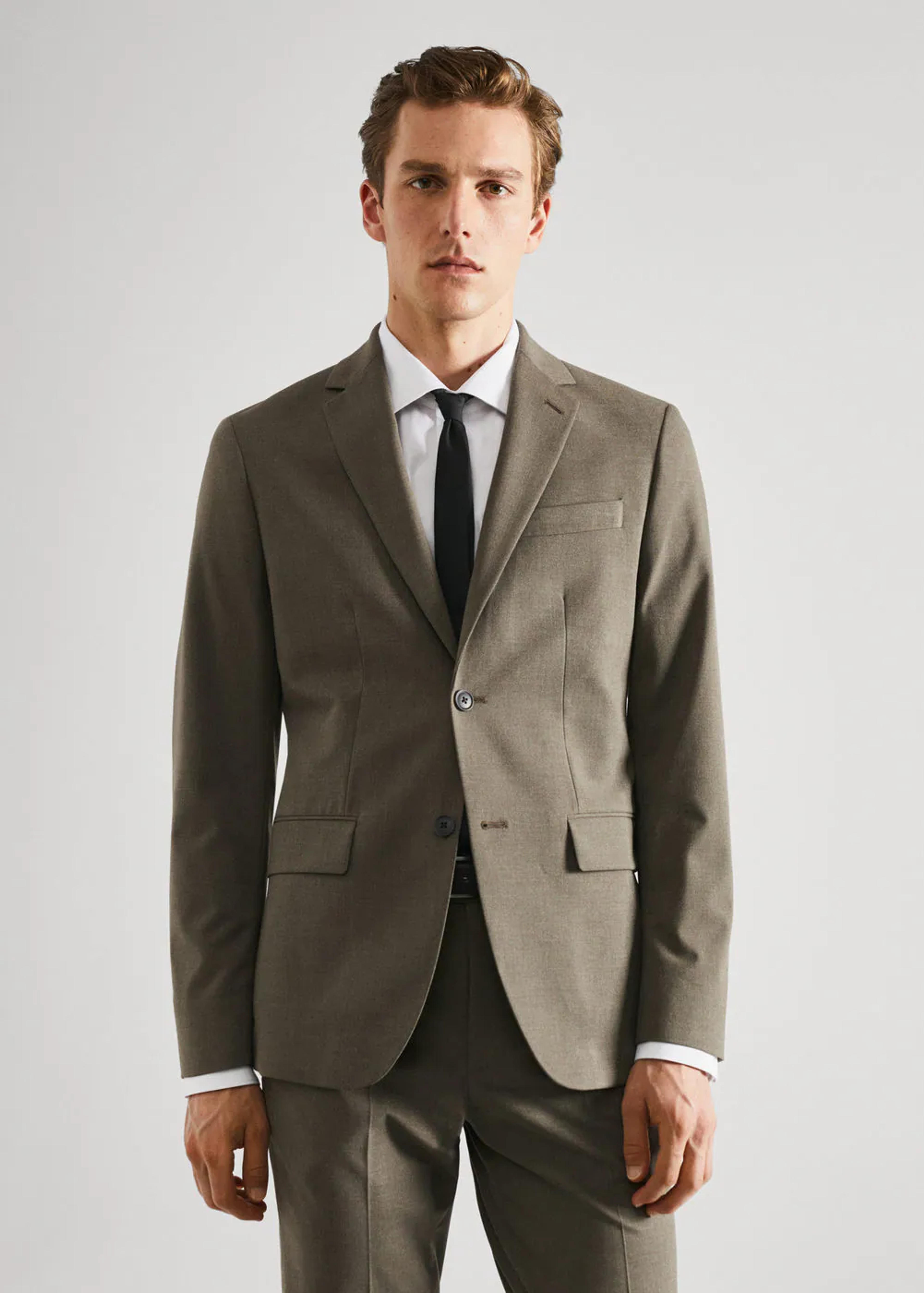 Stretch fabric slim-fit suit jacket - Men | Mango Man United Kingdom