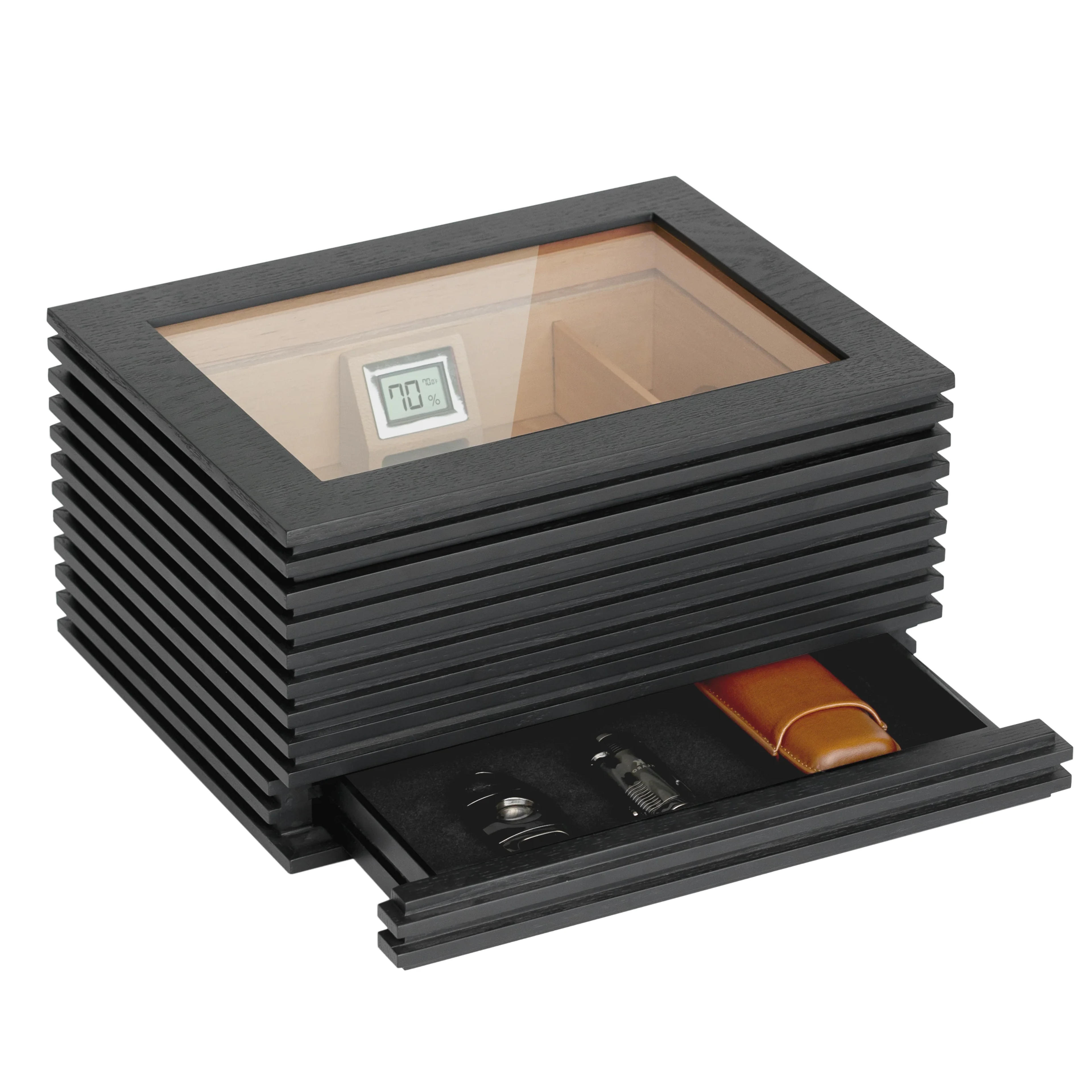 KOBI Glass Top Humidor – Case Elegance