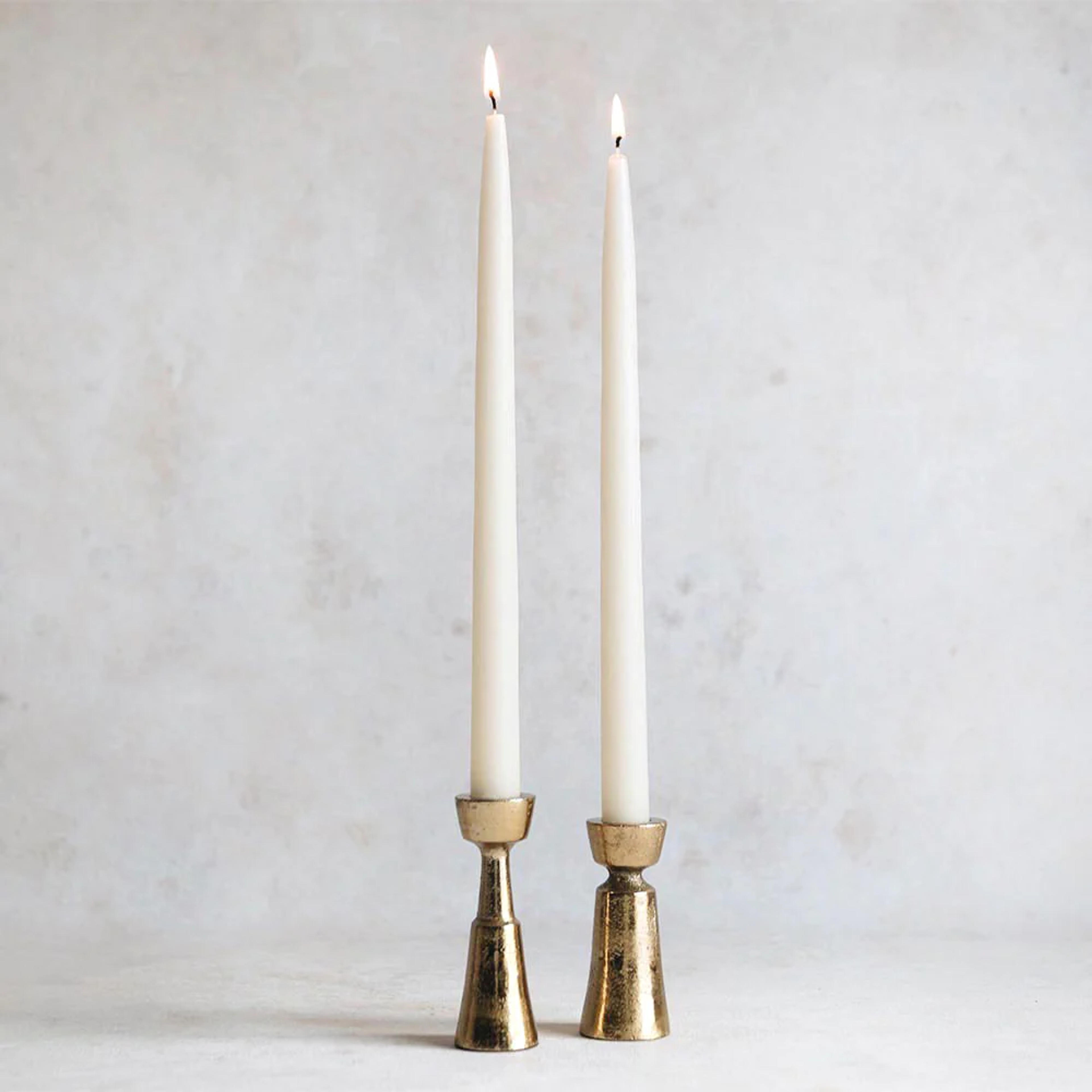 Hand Forged Brass Candlestick - Short – connectedgoods.com