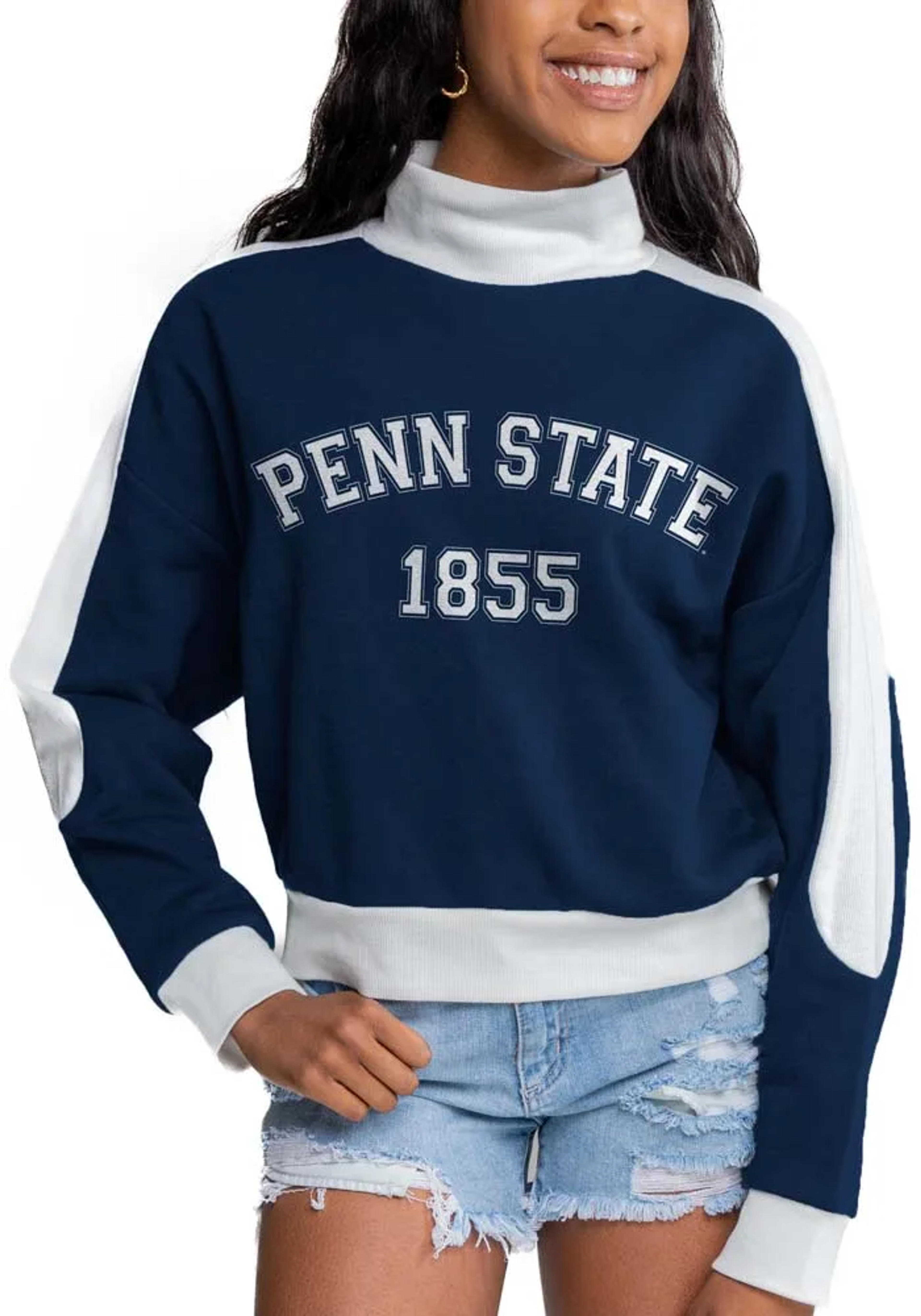 Penn State Nittany Lions Gameday Couture Crew Sweatshirt Womens Navy Blue Make It A Mock Long Sleeve
