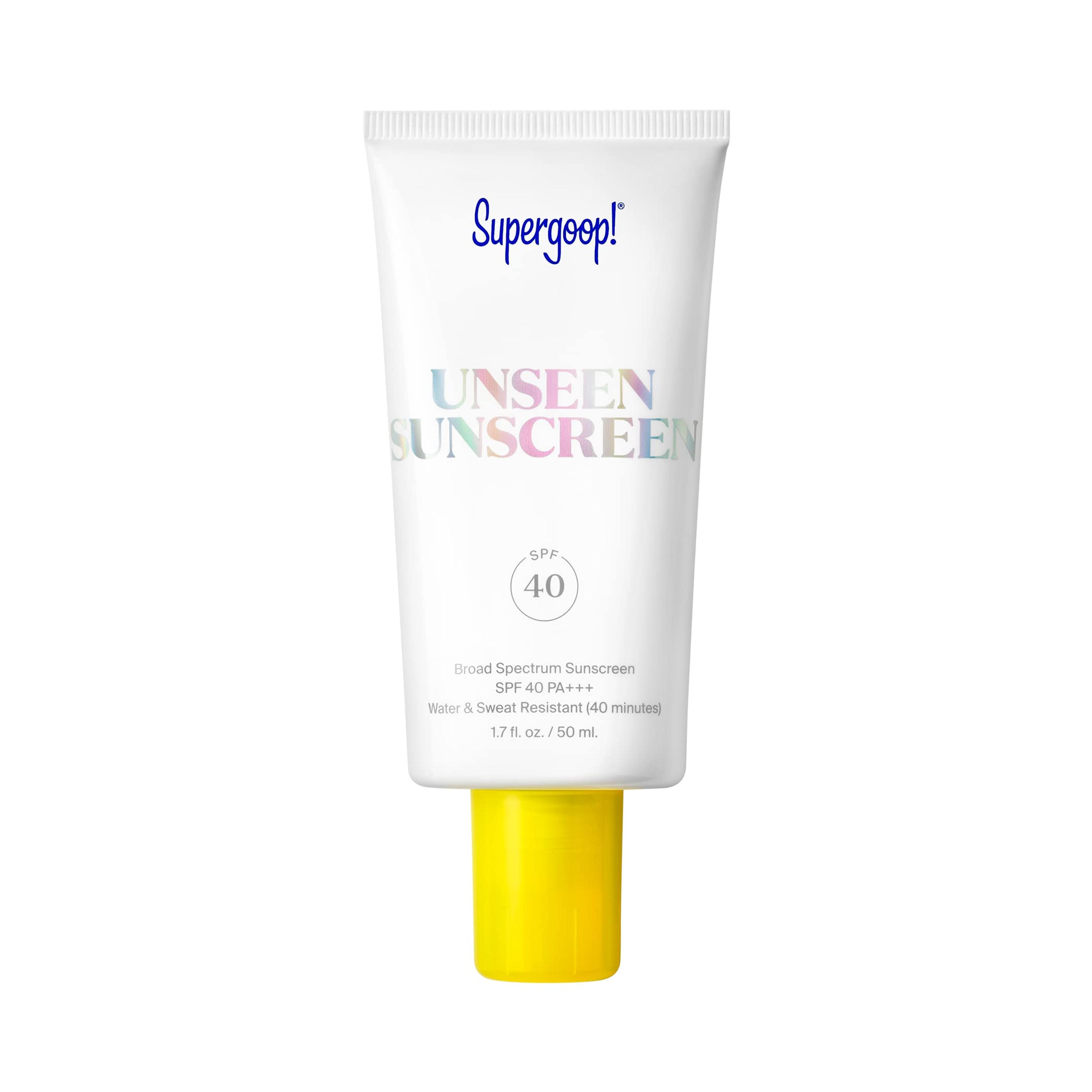 Supergoop! Unseen Sunscreen - SPF 40-1.7 fl oz - Invisible, Broad Spectrum Face Sunscreen - Weightless, Scentless, and Oil Free - For All Skin Types and Skin Tones