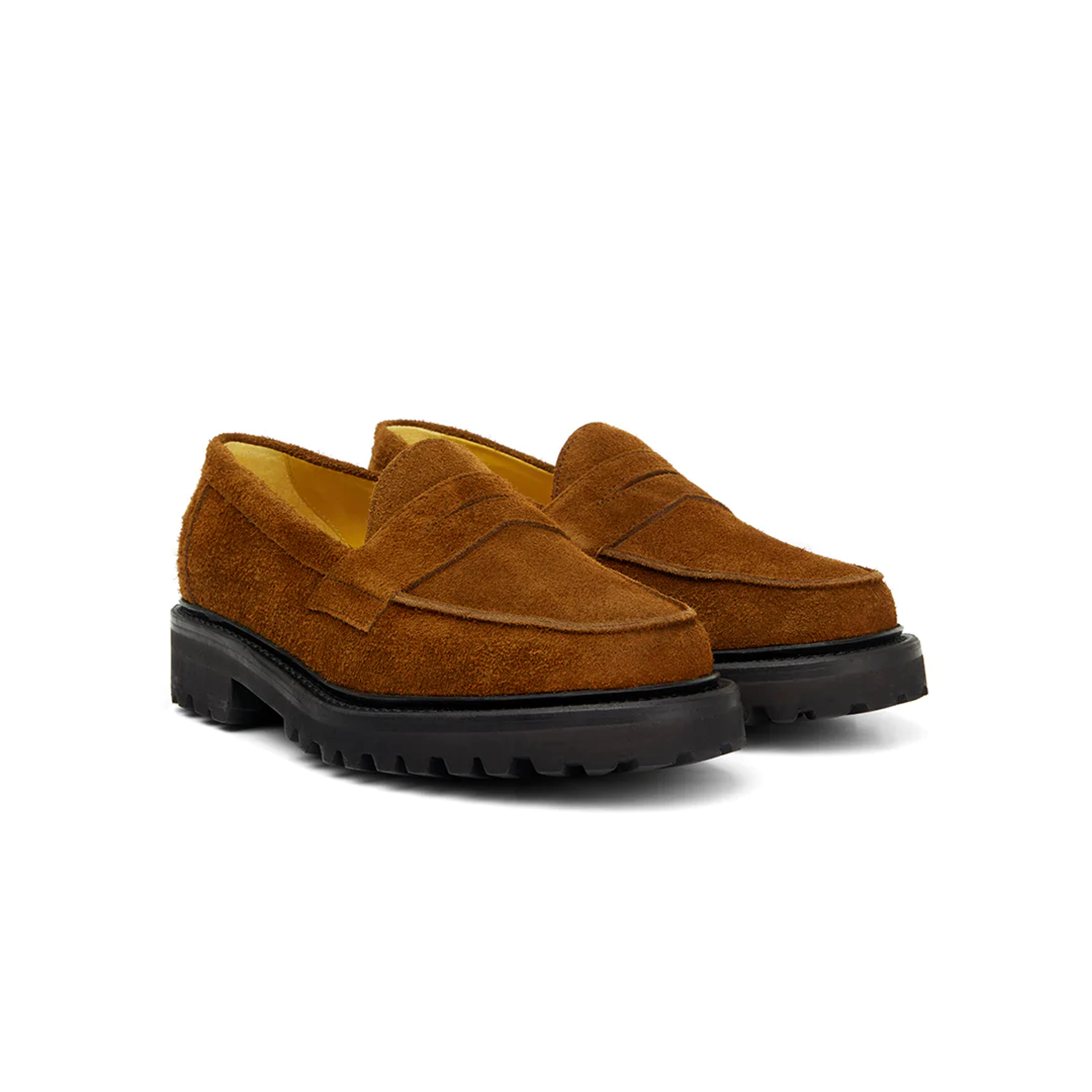 The Ellis Penny Loafer, Tobacco, Vibram 1757 Lug Sole – Blackstock & Weber