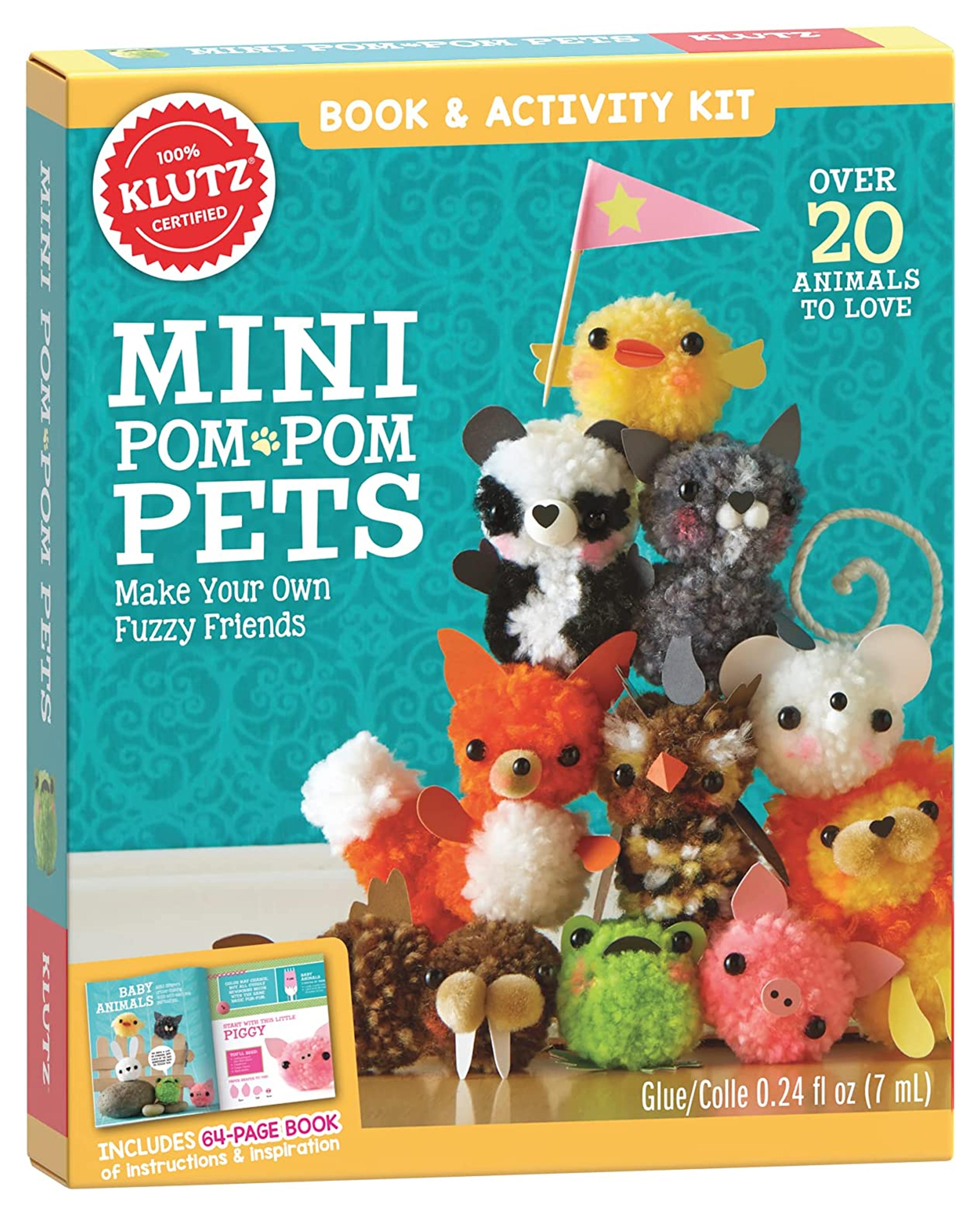 Amazon.com: Klutz Mini Pom-Pom Pets 8" Length x 1.25" Width x 9" Height : Chorba, April: Toys & Games