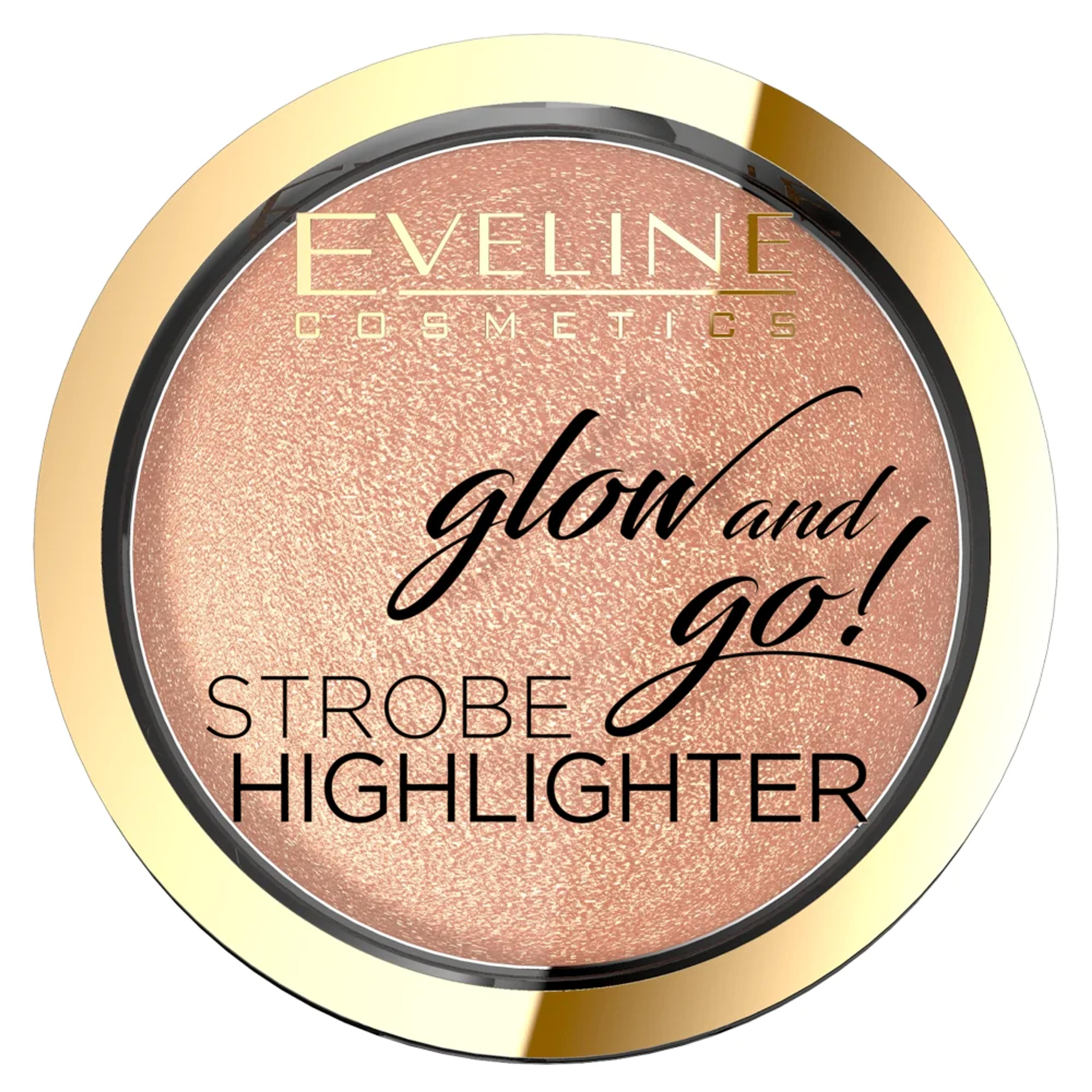 Eveline Cosmetics Glow & Go Strobe Highlighter rozświetlacz do twarzy 02 Gentle Gold 8.5 - Tagomago.pl