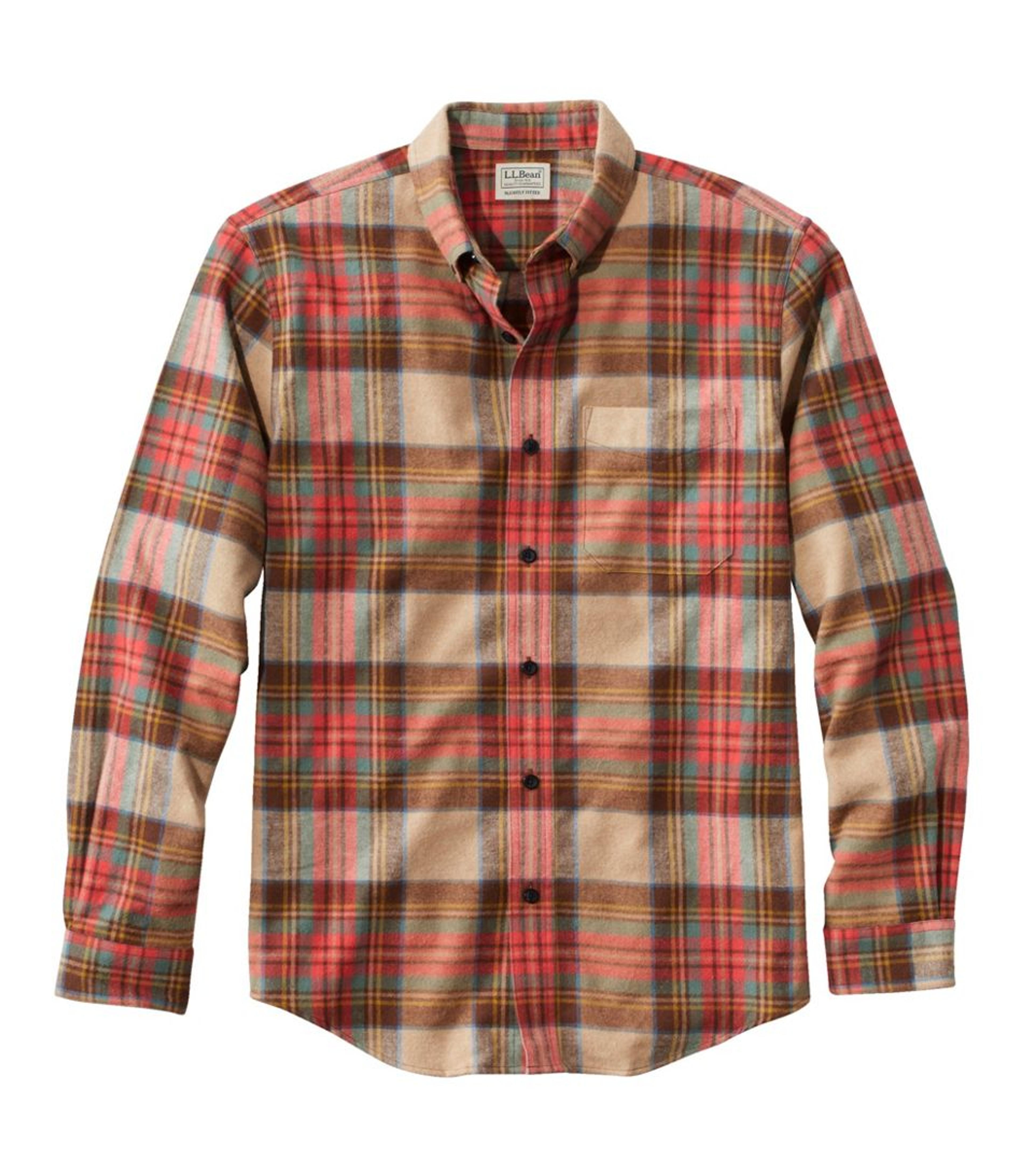 Scotch Plaid Flannel Shirt Slightly Fitted | L.L.Bean