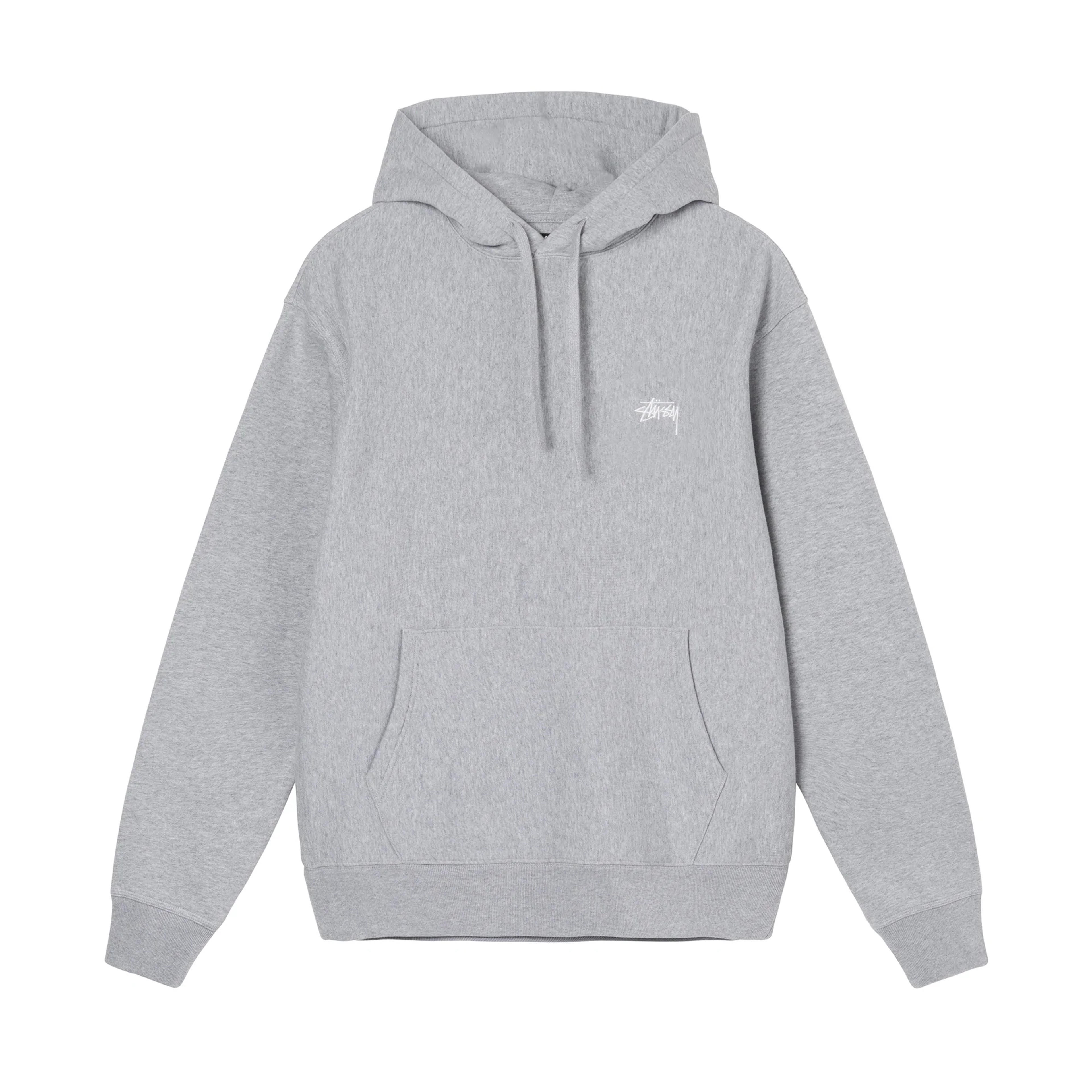 STOCK LOGO HOODIE - Grey Heather / L