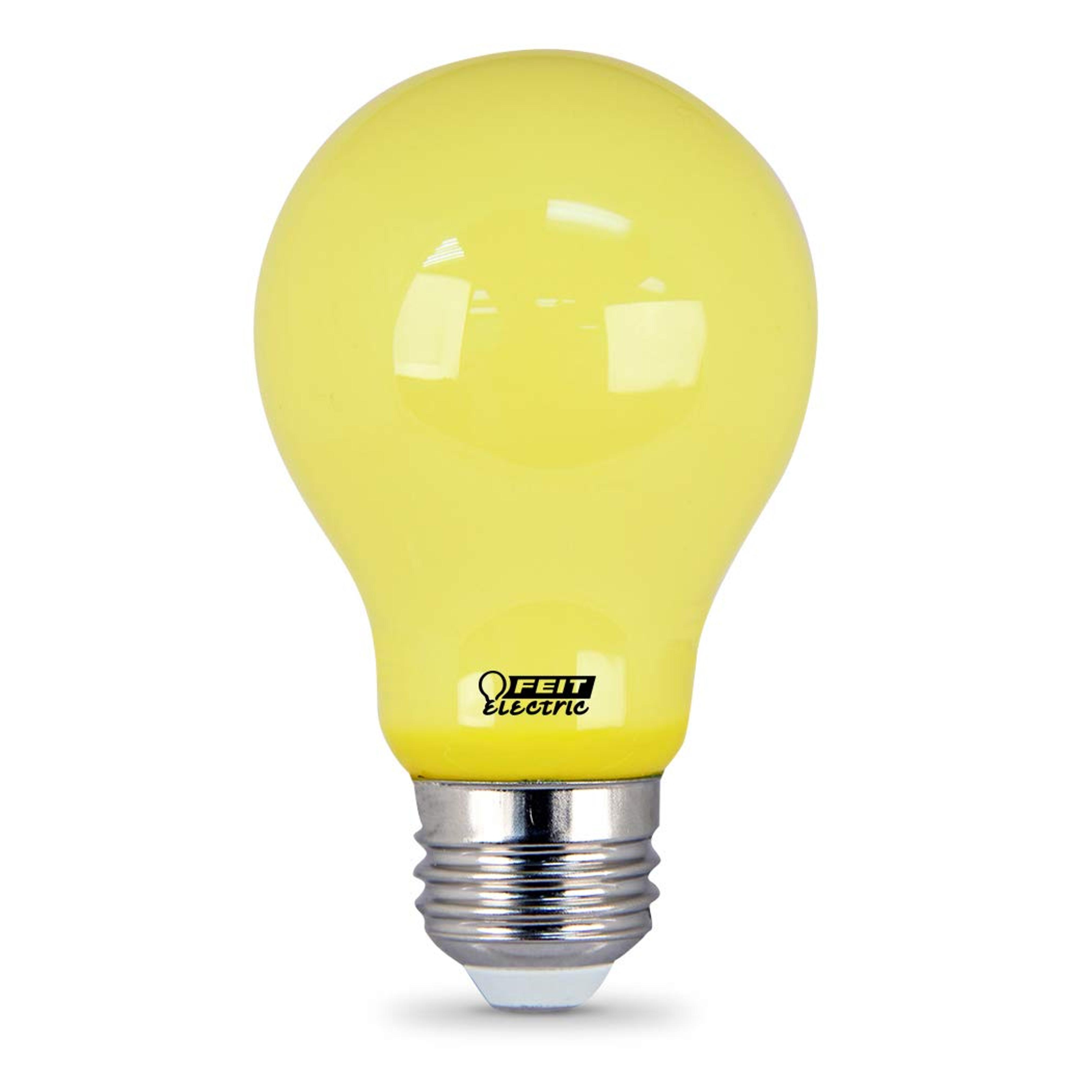 Feit Electric A19/BUG/LED 60W EQ Non DM LED Light Bulb , Yellow, Pack of 1