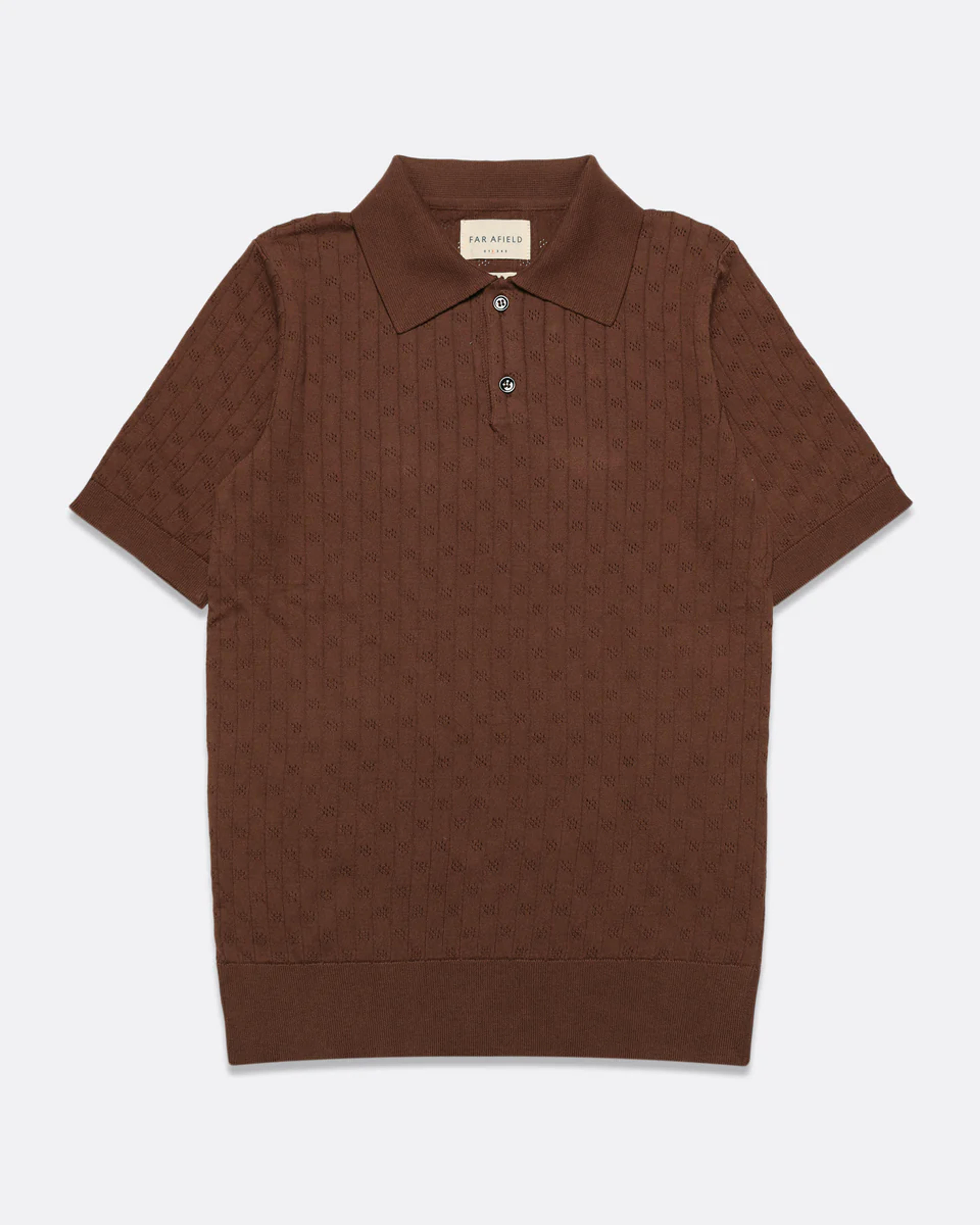 Jacobs Polo - Brown Perforated Lace