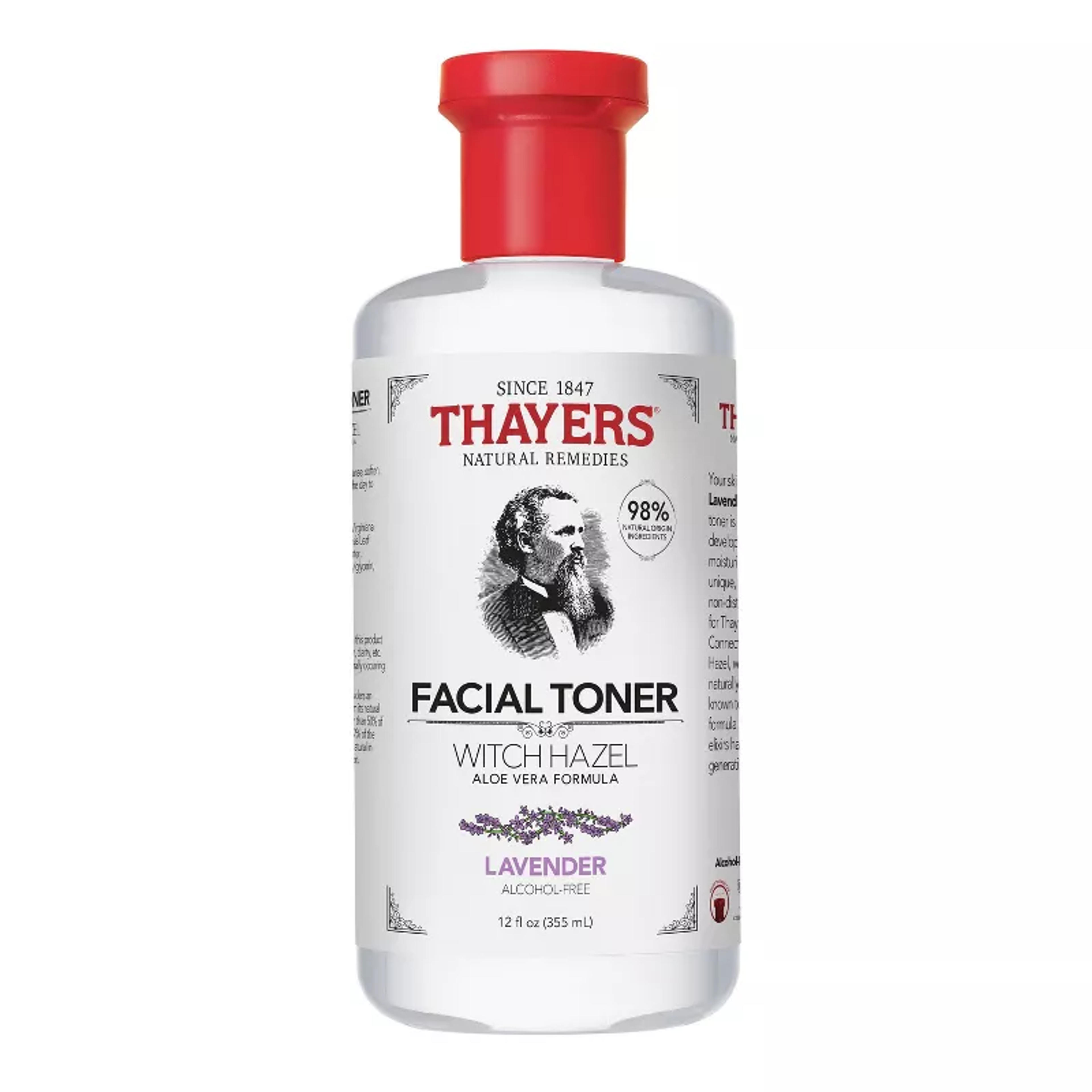 Thayers Natural Remedies Witch Hazel Alcohol Free Lavender Facial Toner - 12 Fl Oz : Target