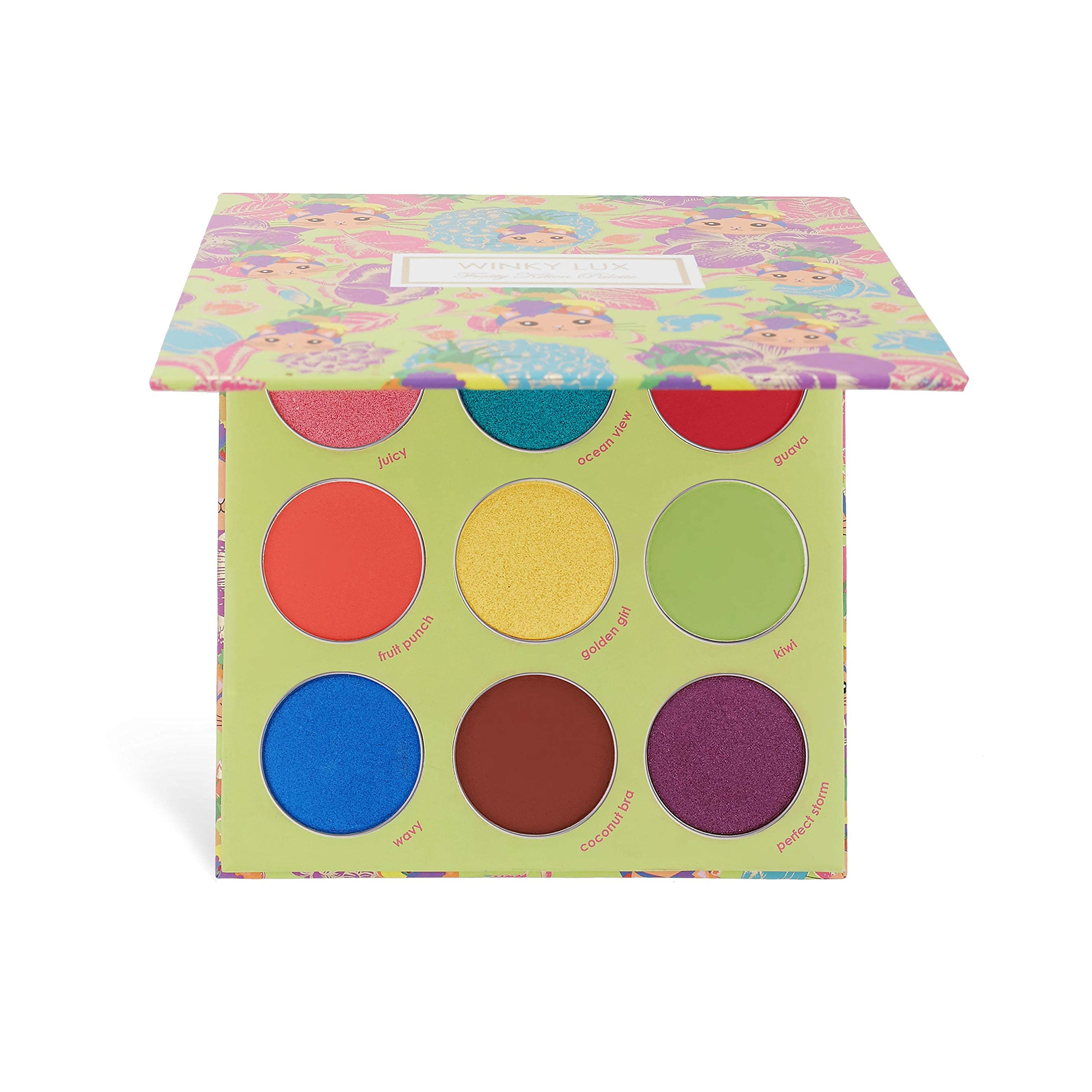 Winky Lux Fruity Kitten Eyeshadow Palette | Bright, Vibrant Colorful Eyeshadow