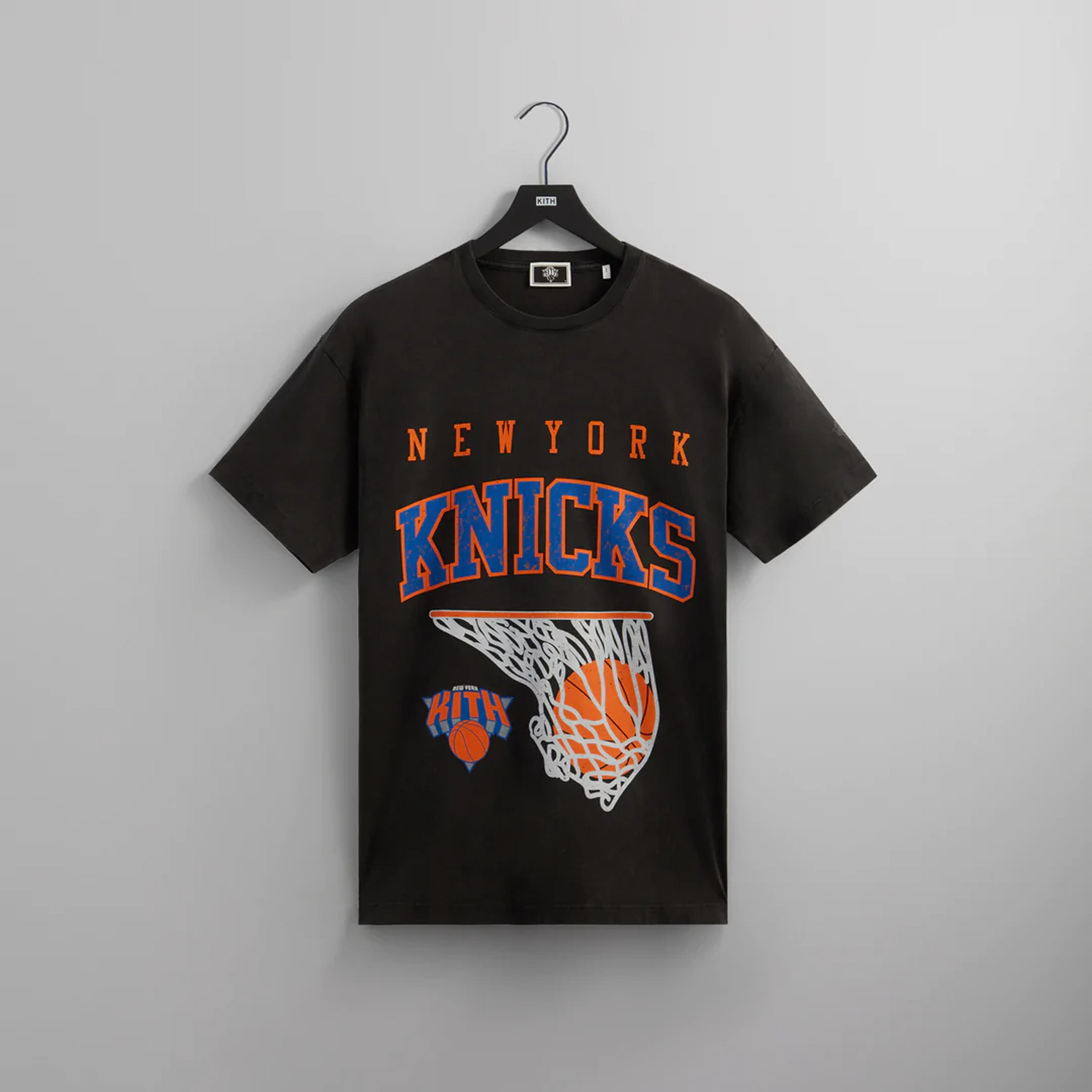 Kith for New York Knicks Basketball Vintage Tee - Black