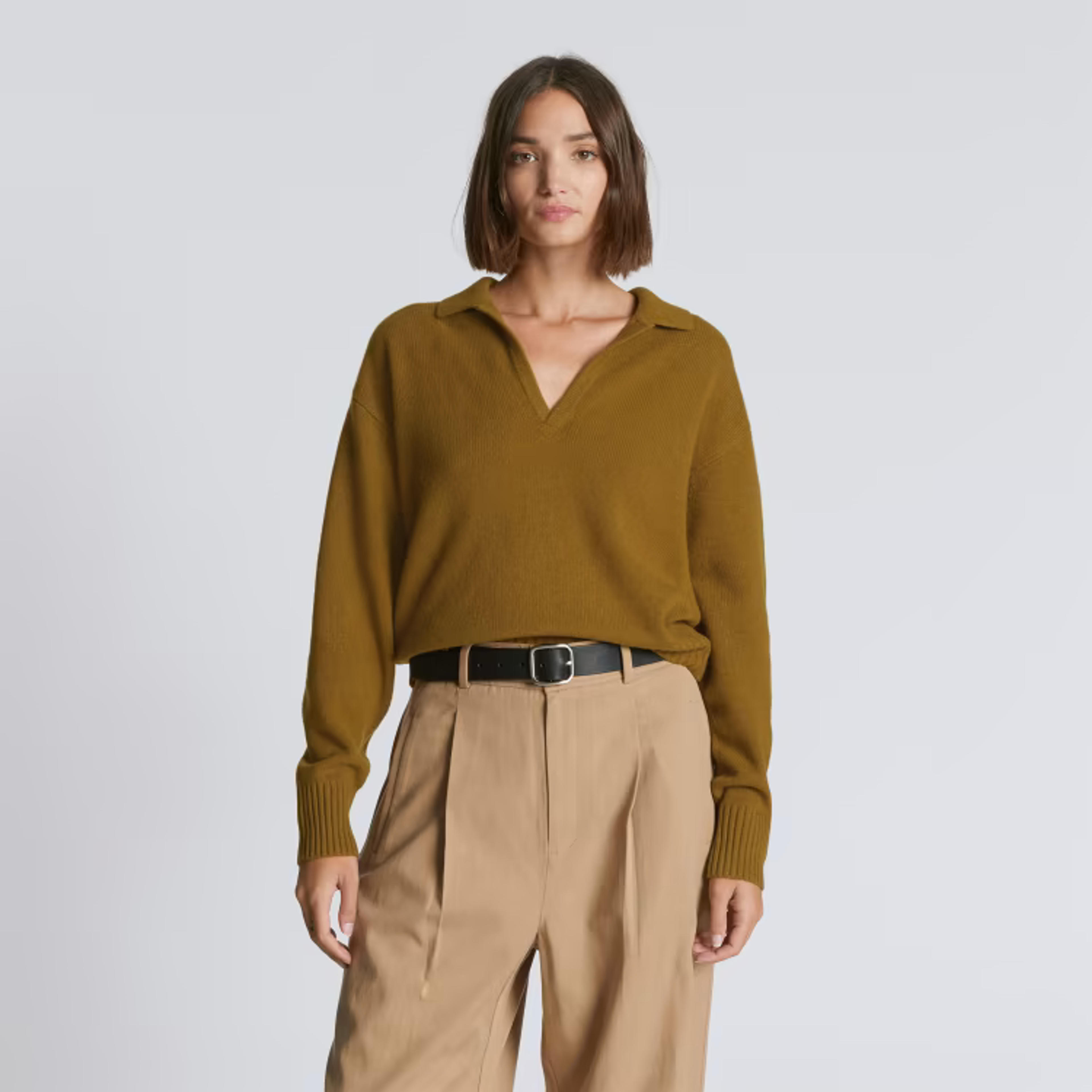 The Cashmere Polo Tapenade – Everlane