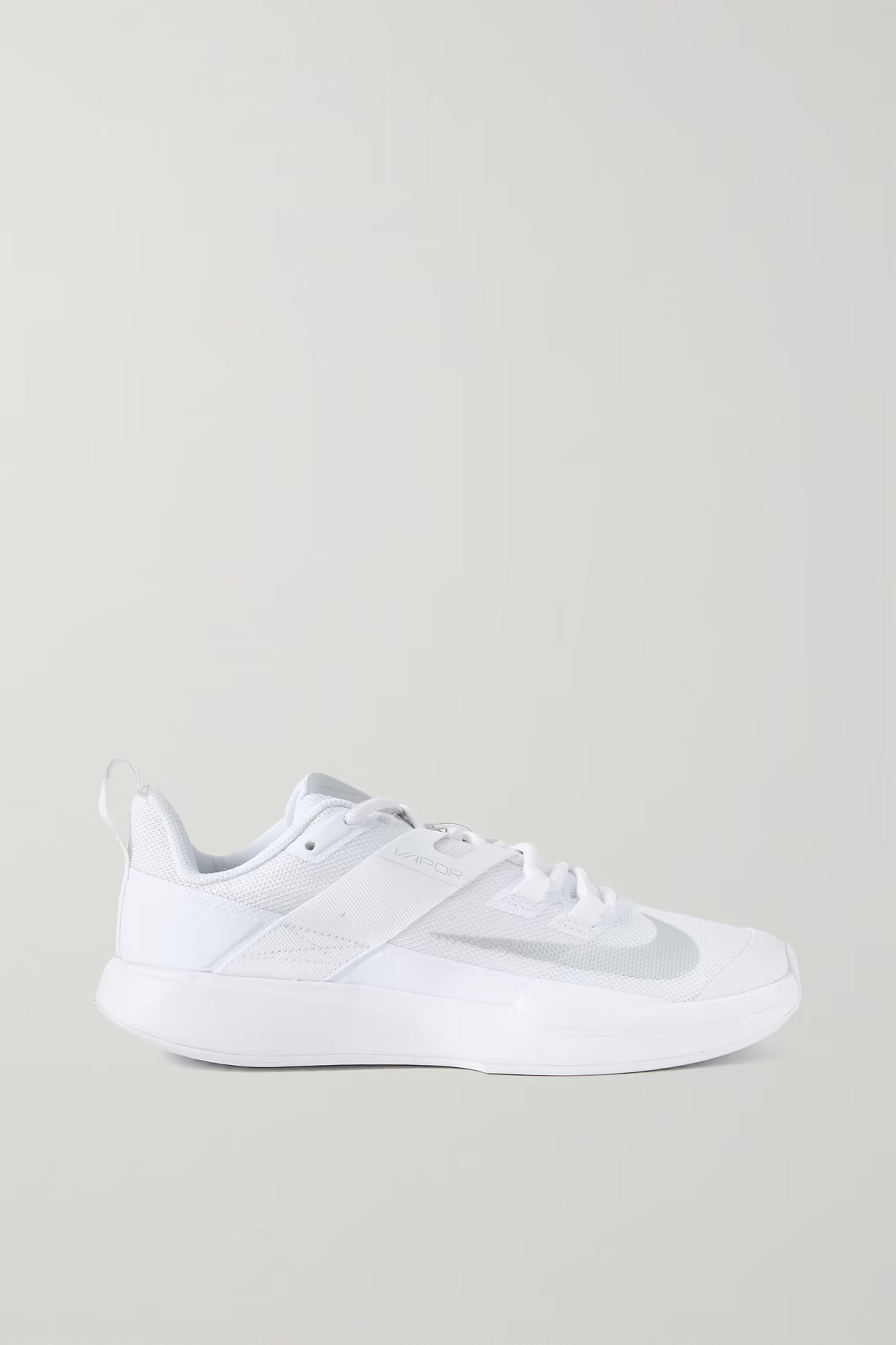 NIKE - NikeCourt Vapor Lite rubber and webbing-trimmed mesh sneakers