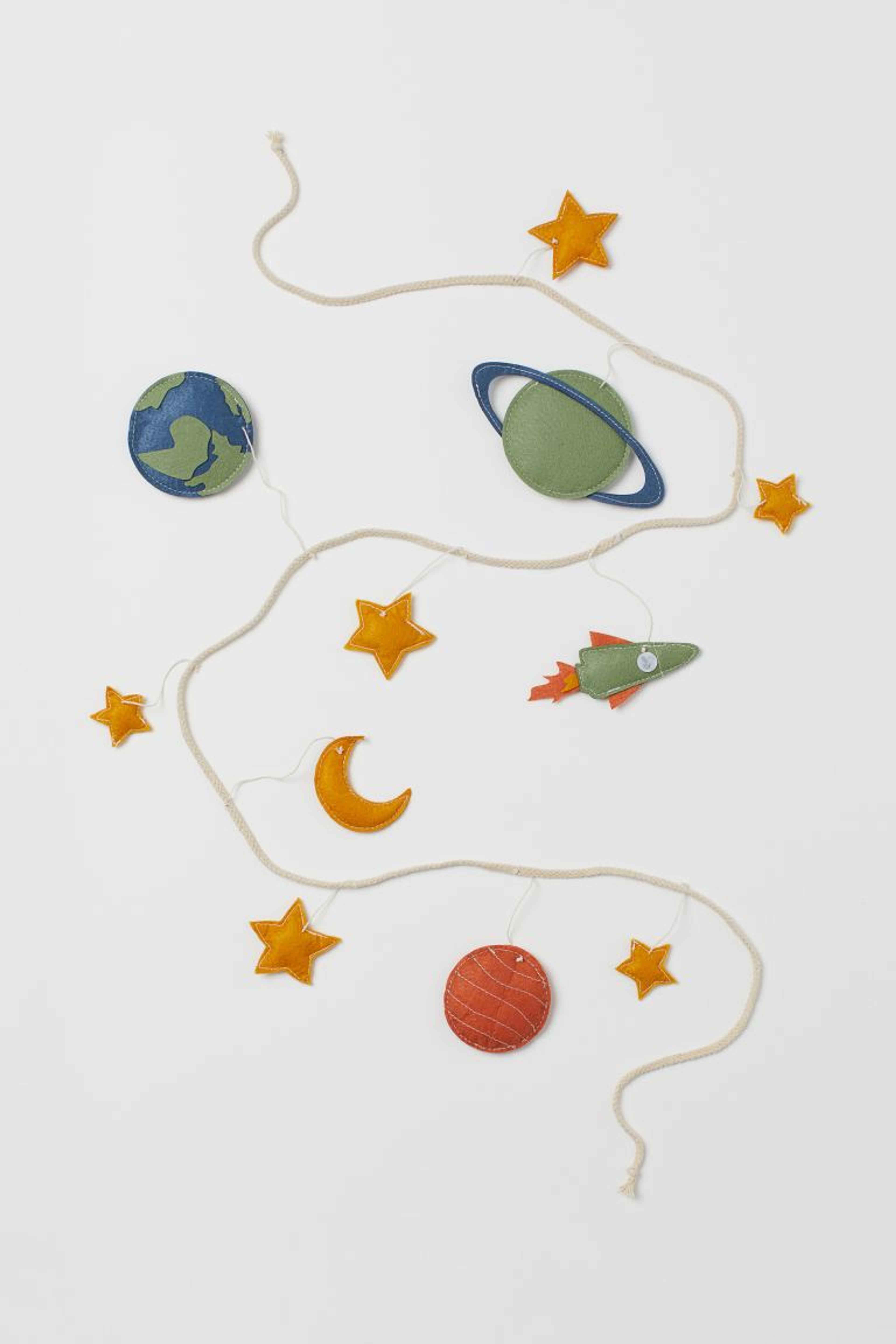 Planet-decorated Bunting - Yellow/solar system - Home All | H&M US