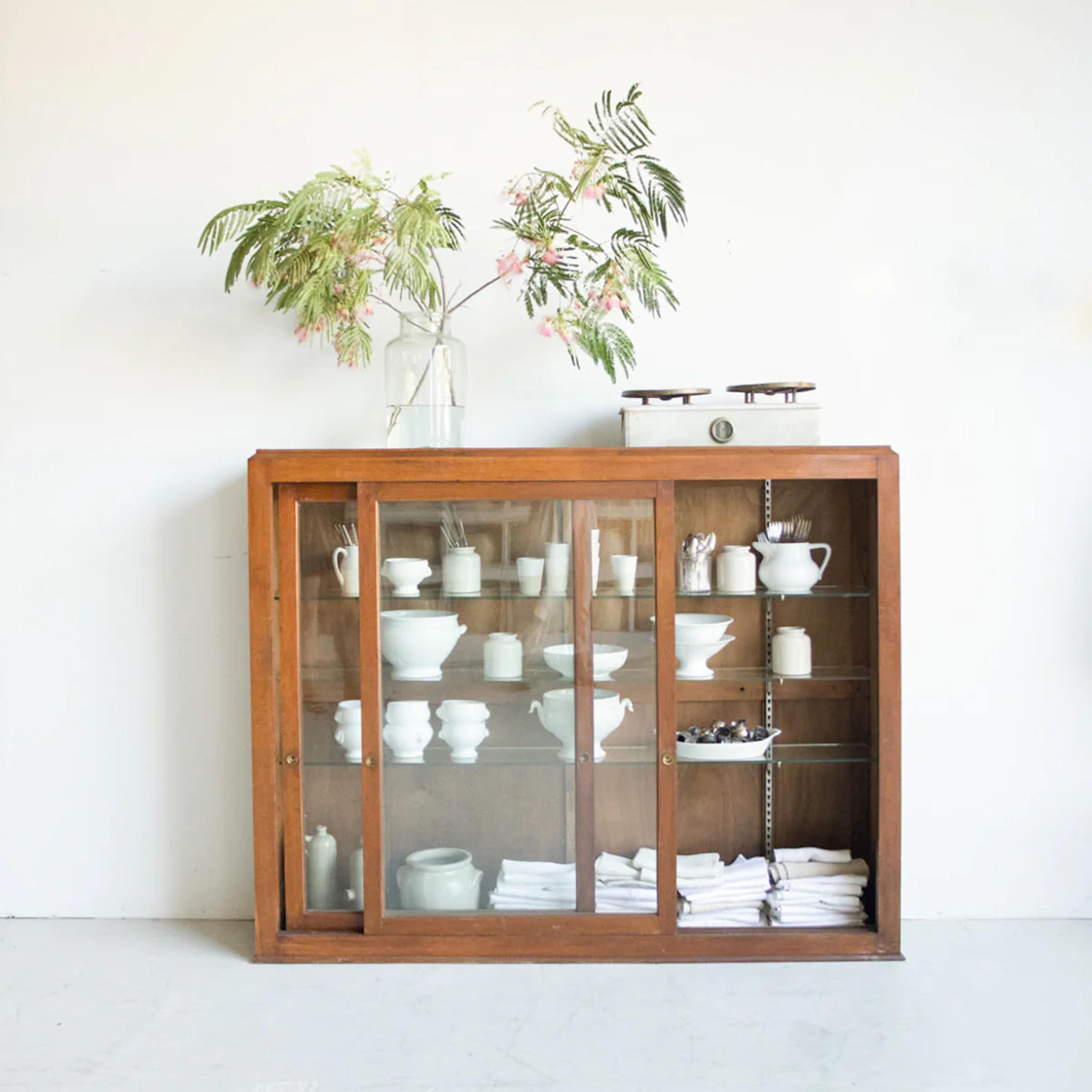 Vintage Sliding Door Vitrine– elsie green