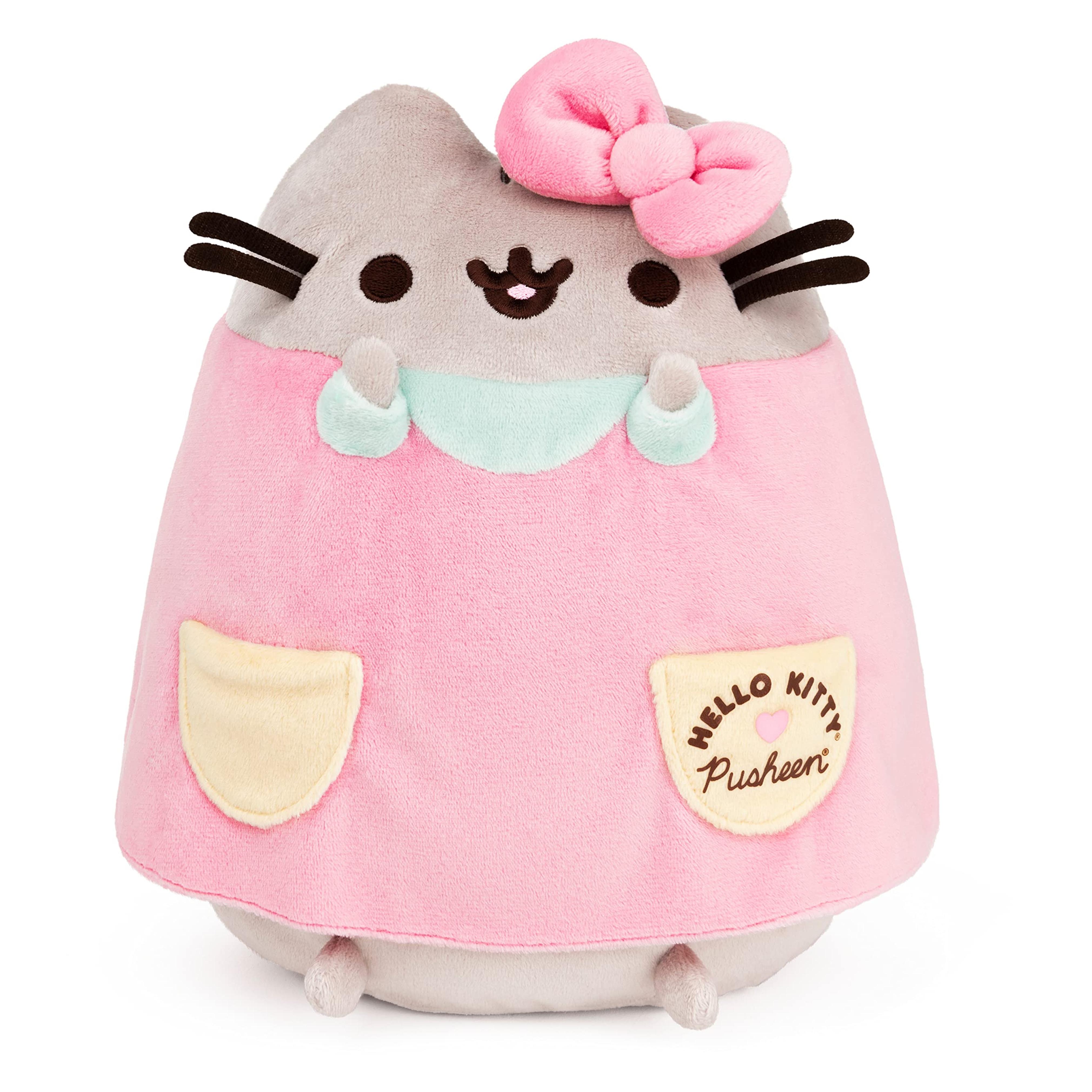 Amazon.com: GUND Hello Kitty x Pusheen The Cat Stuffed Animal, Sanrio Pusheen Costume Plush, 9.5” : Toys & Games