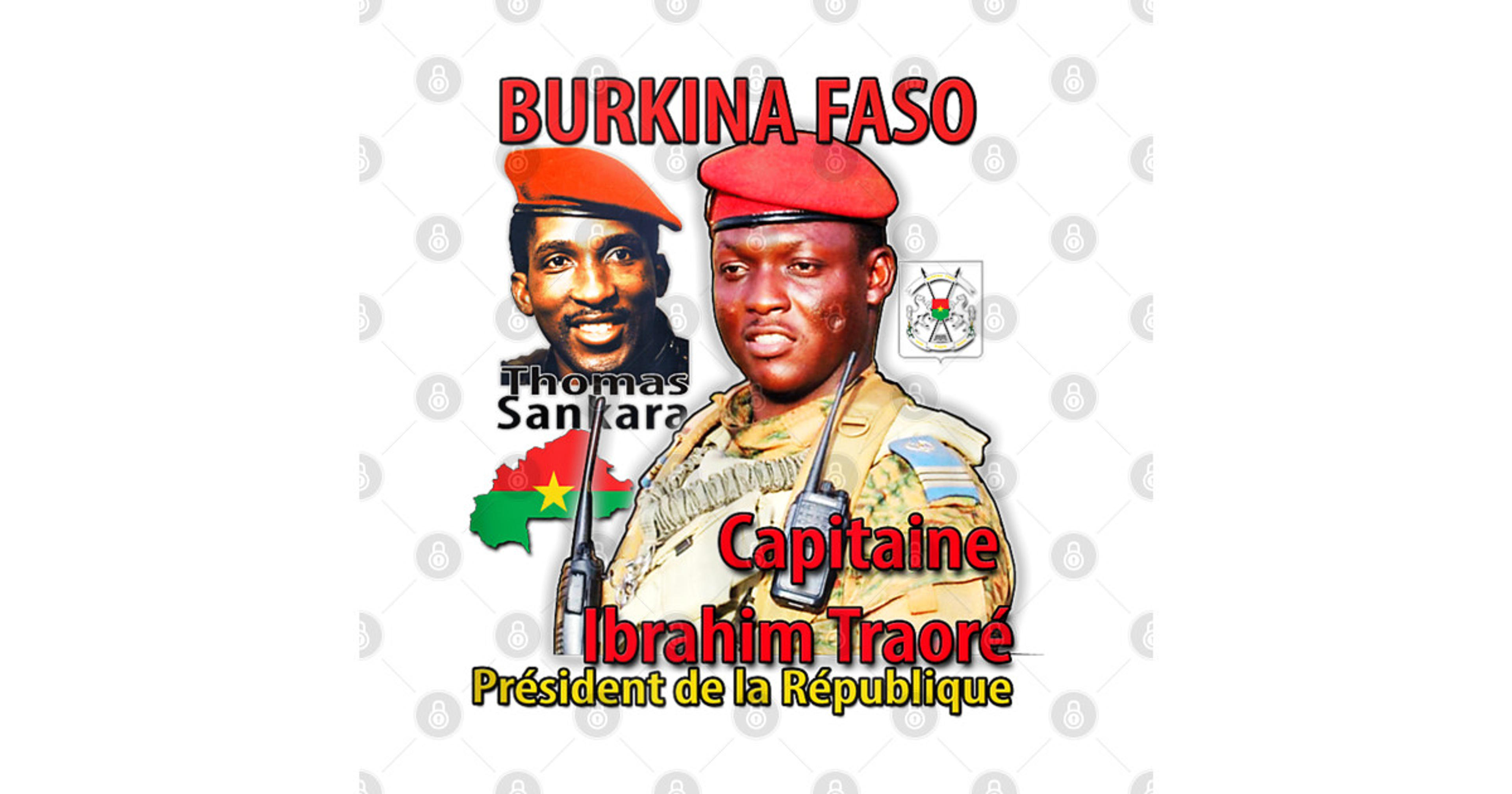 Burkina Faso - Thomas Sankara - Ibrahim Traore by jazminaarts