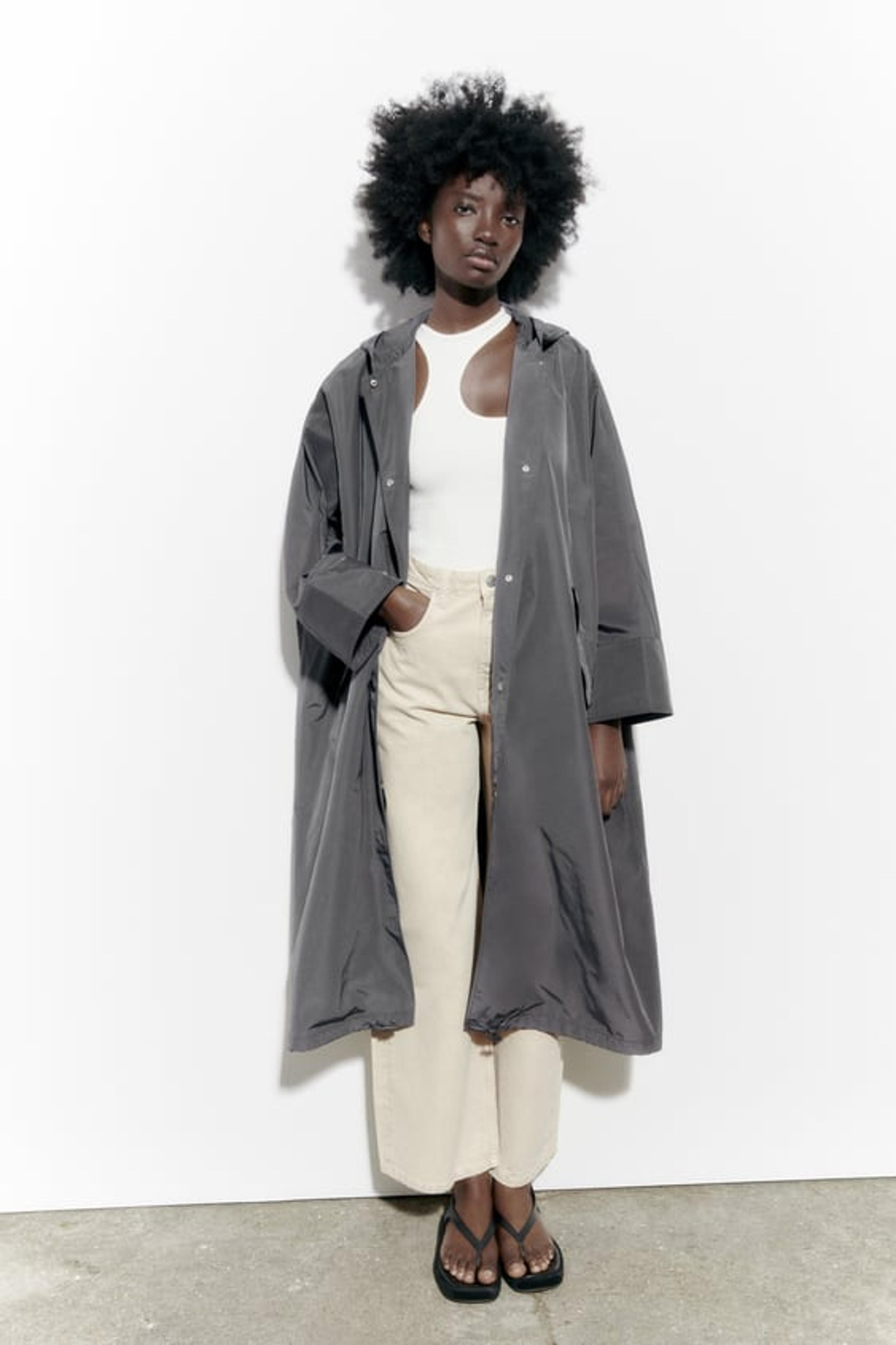 OVERSIZE RAINCOAT - Anthracite grey | ZARA United Kingdom