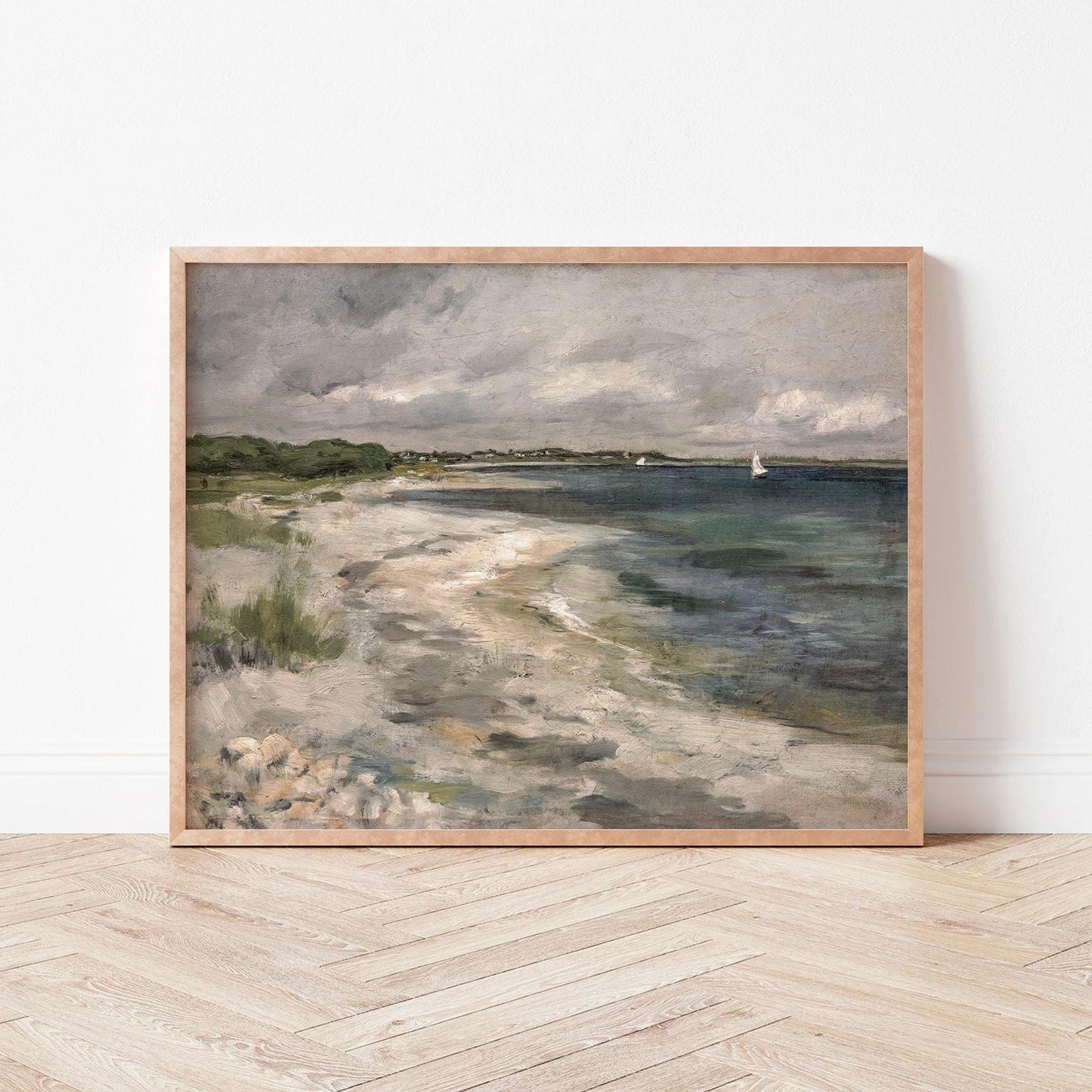 Seascape Fine Art Print  Coastal Sea View  Victorian Oil - Etsy UK