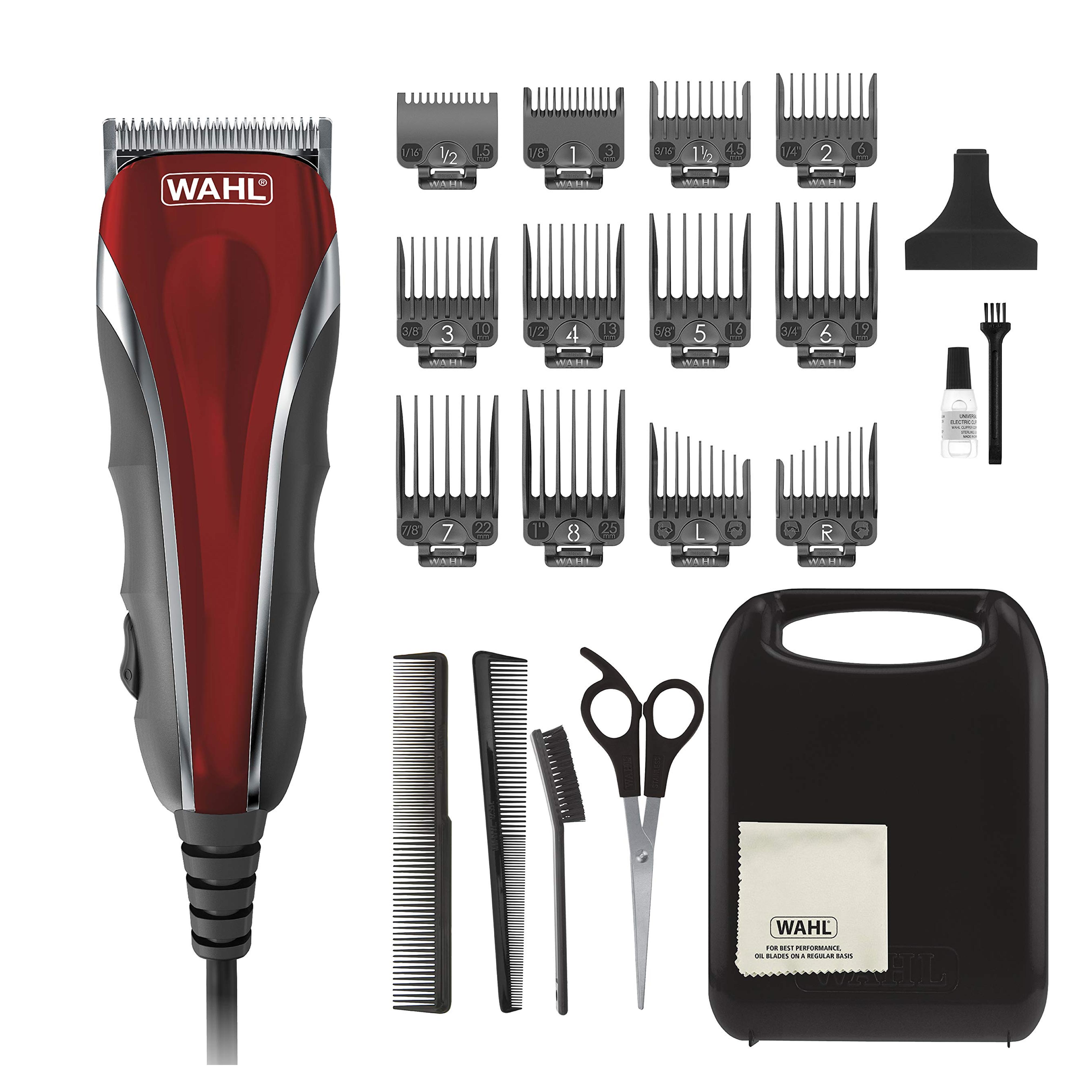 Wahl Clipper Compact Multi-Purpose Haircut, Beard, & Body Grooming Hair Clipper & Trimmer with Extreme Power & Easy Clean Blades - Model 79607