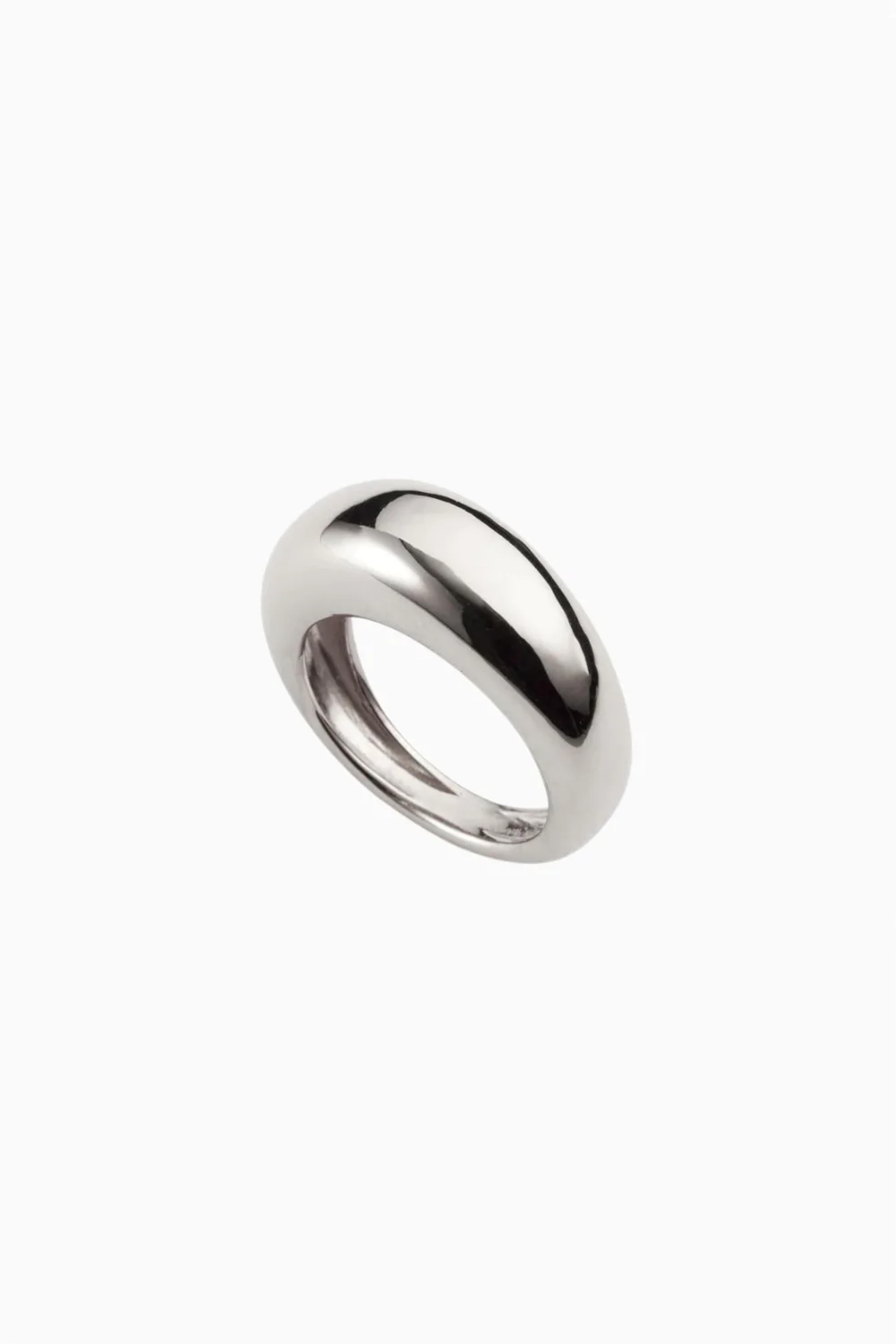 Domed Ring - By AGMES - Silver / 7