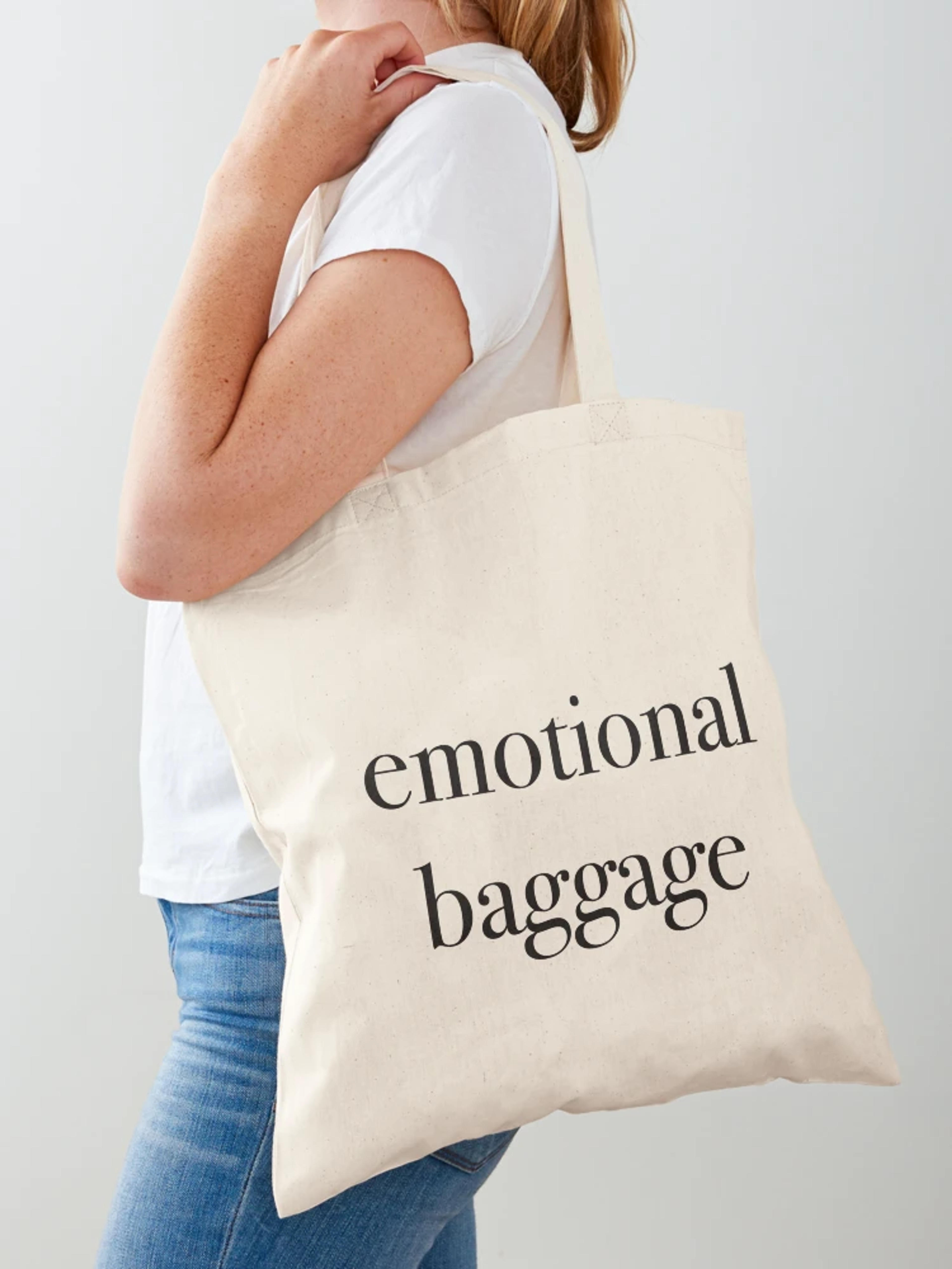 "Emotional Baggage" Tote Bag for Sale by Kinzughi | Redbubble