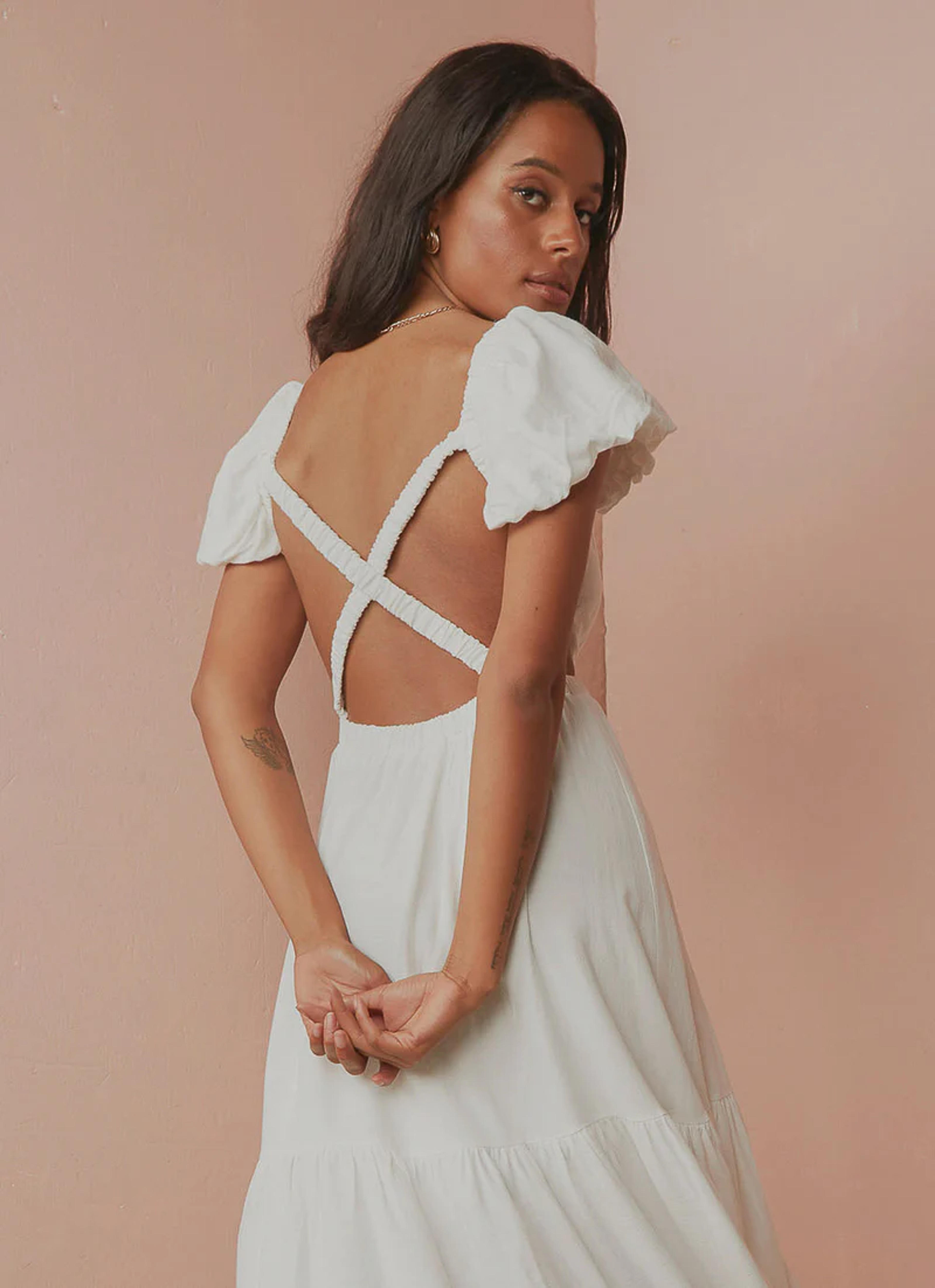 Centennial Maxi Dress - White – Peppermayo US