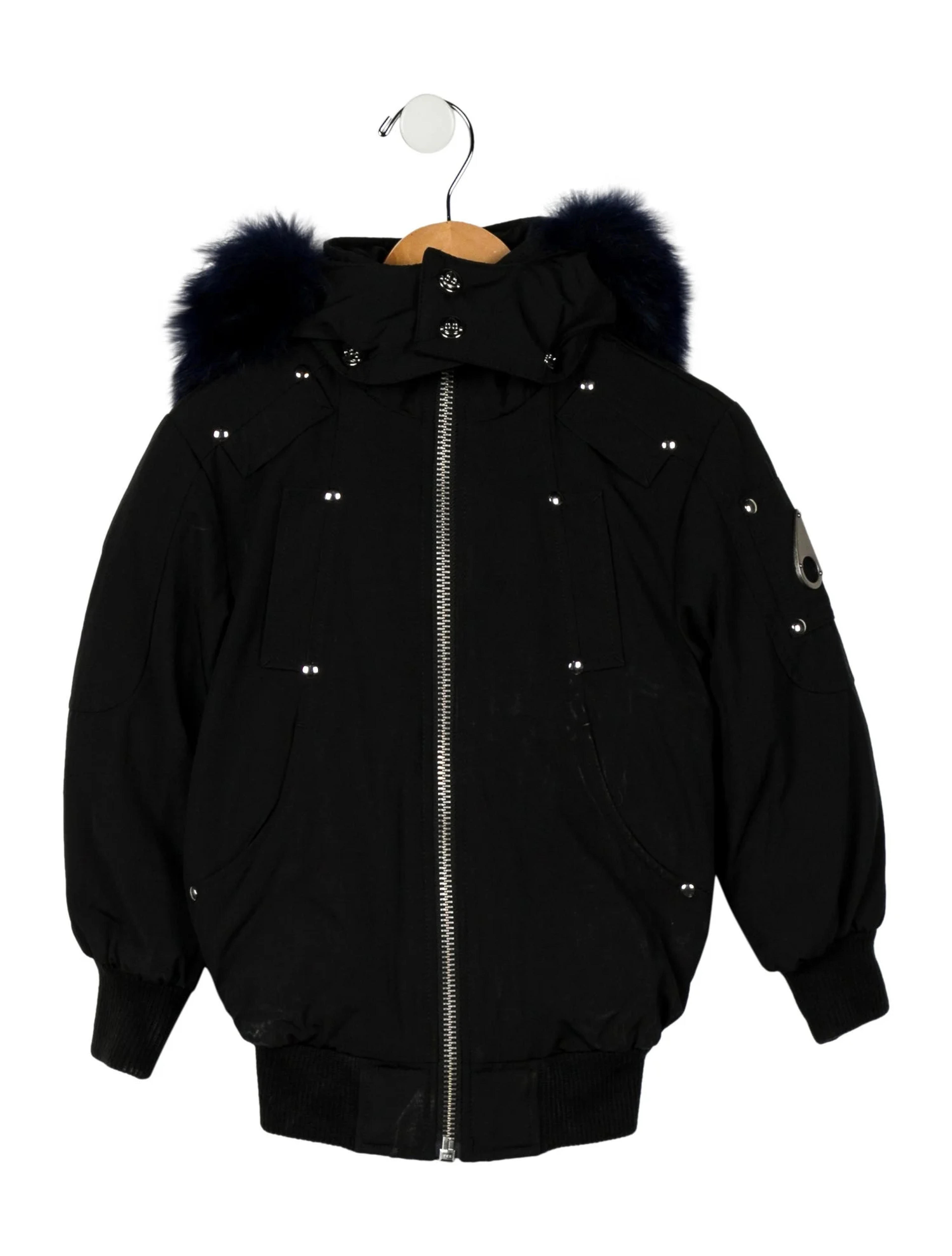 Moose Knuckles Boys' Fur-Trimmed Puffer Coat w/ Tags