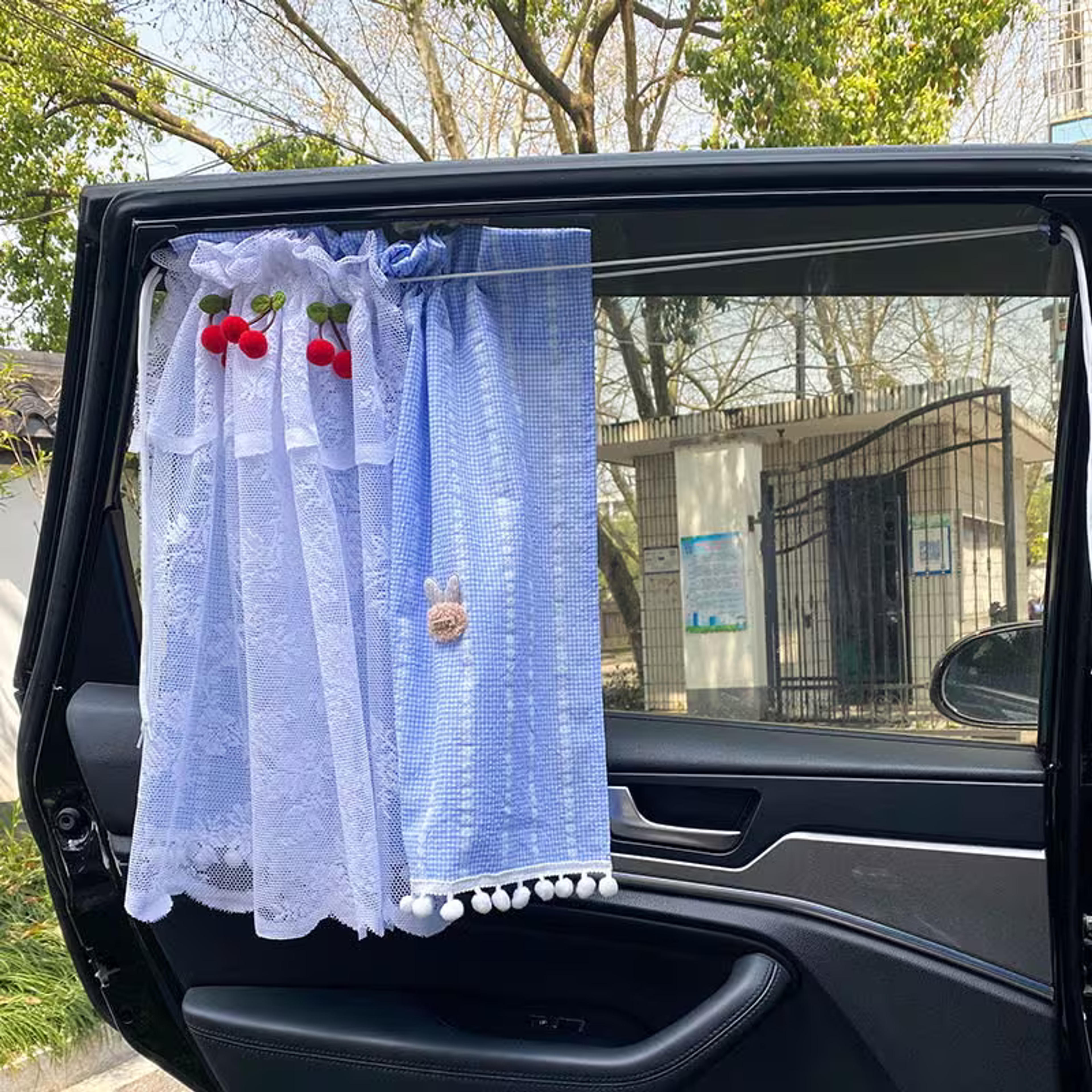 Cute Car Window Sun Shade Curtain Car Accessories for Girls