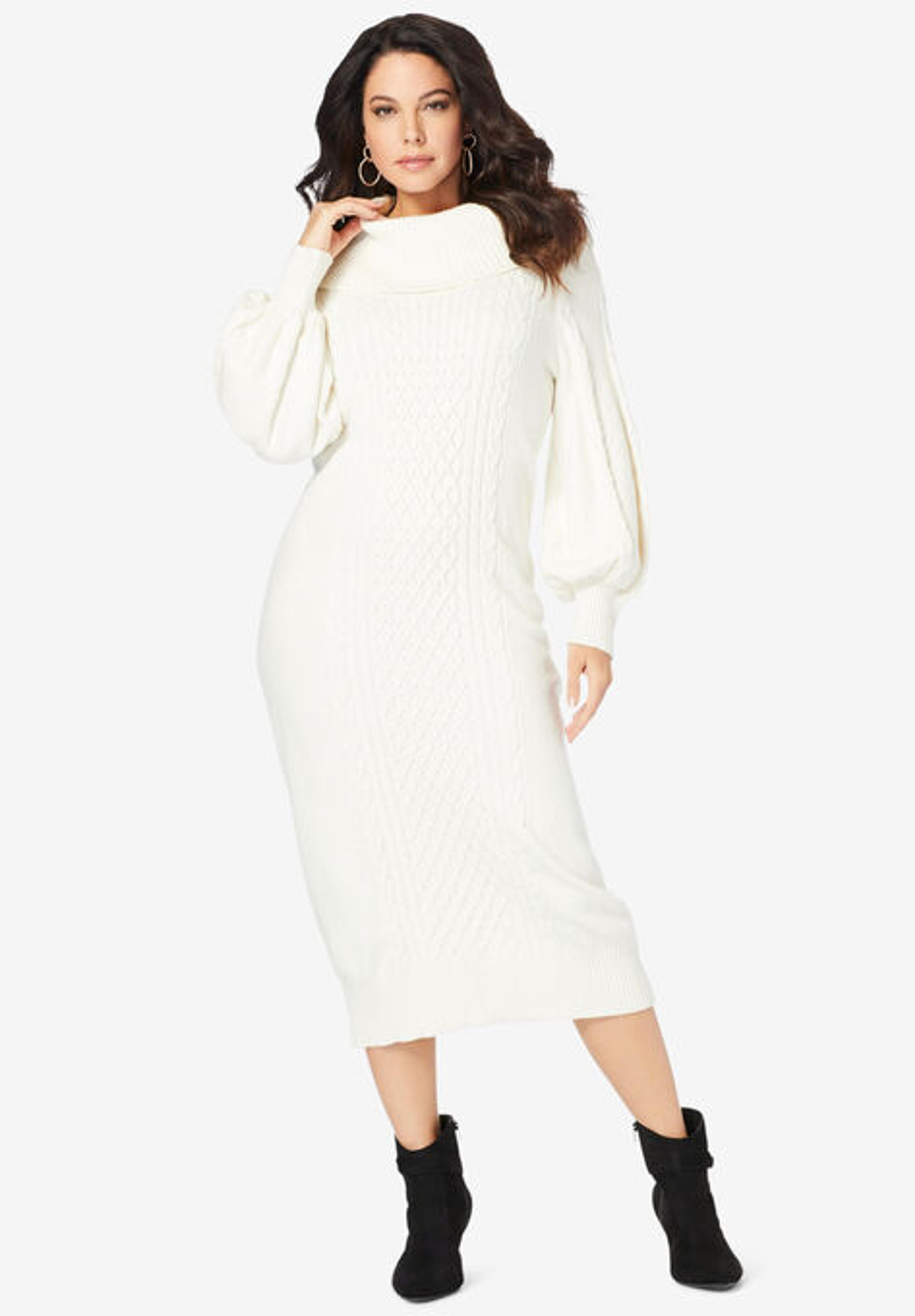 Turtleneck Sweater Dress | Roaman's