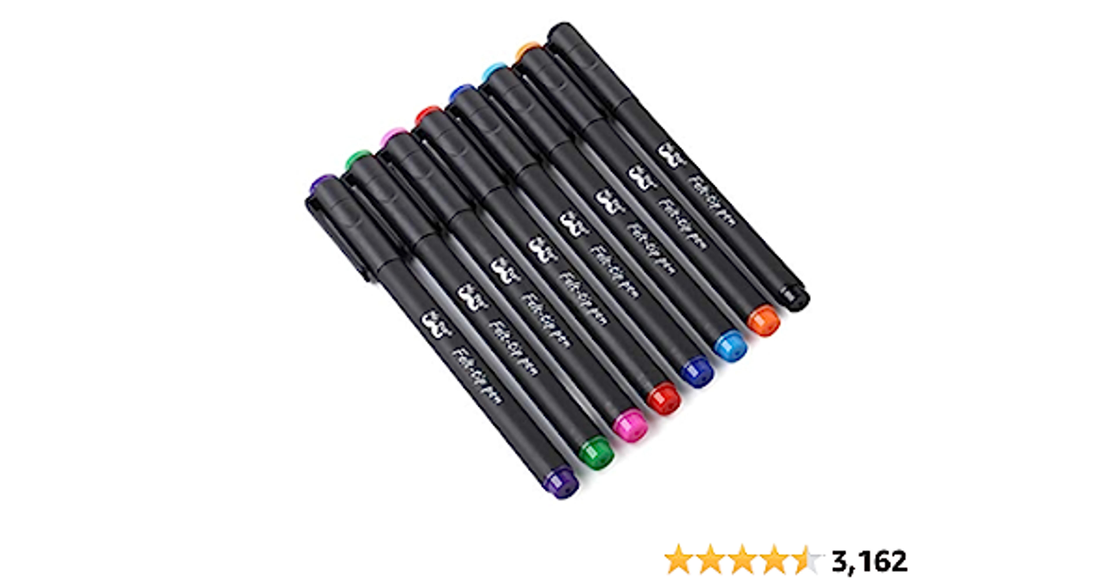 Mr. Pen- Felt Tip Pens, Pens Fine Point, Pack of 8, Fast Dry, No Smear, Colored Pens, Journaling Pens, Felt Pens, Planner Markers, Planner Pens