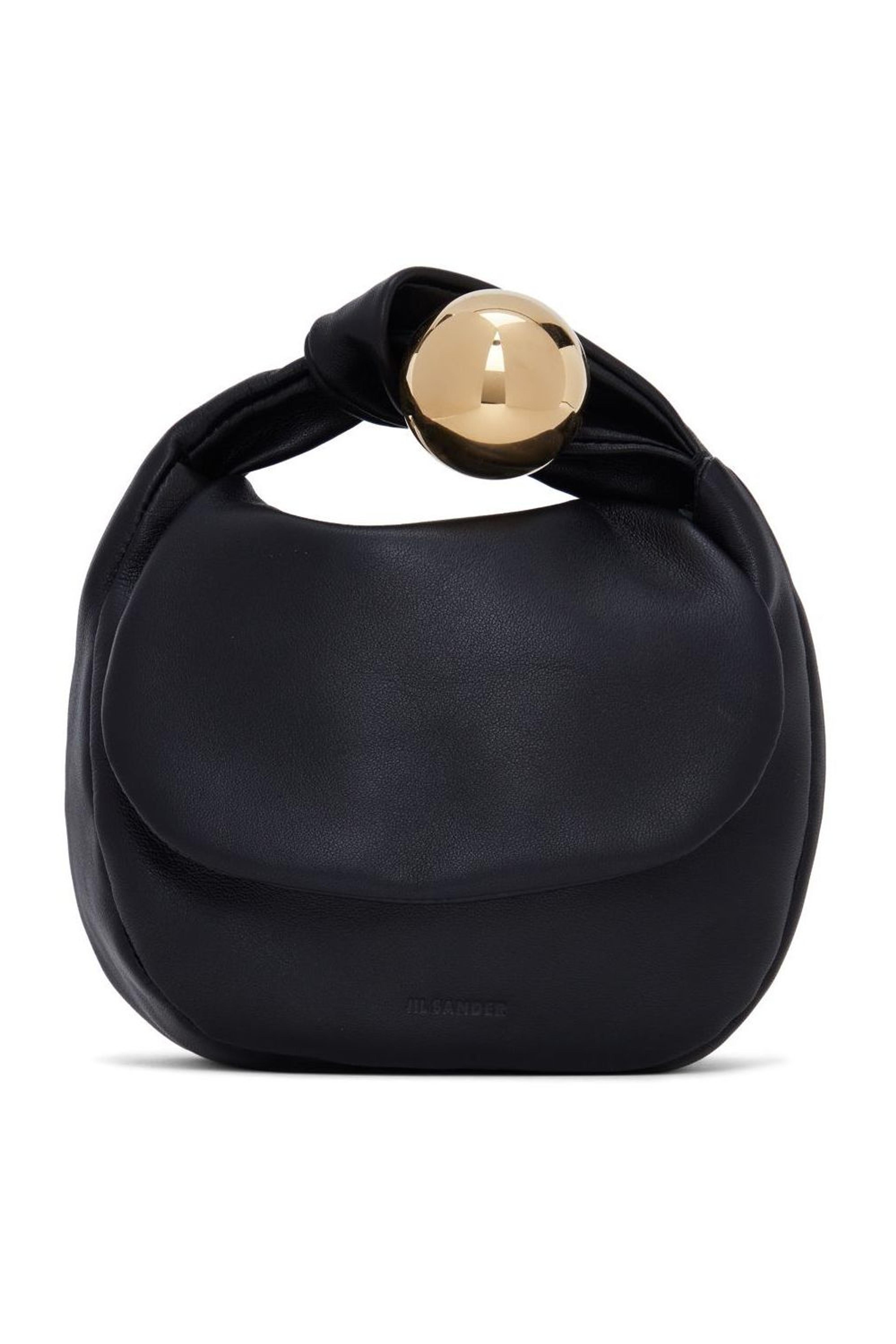 Jil Sander: Black Small Sphere Pouch | SSENSE