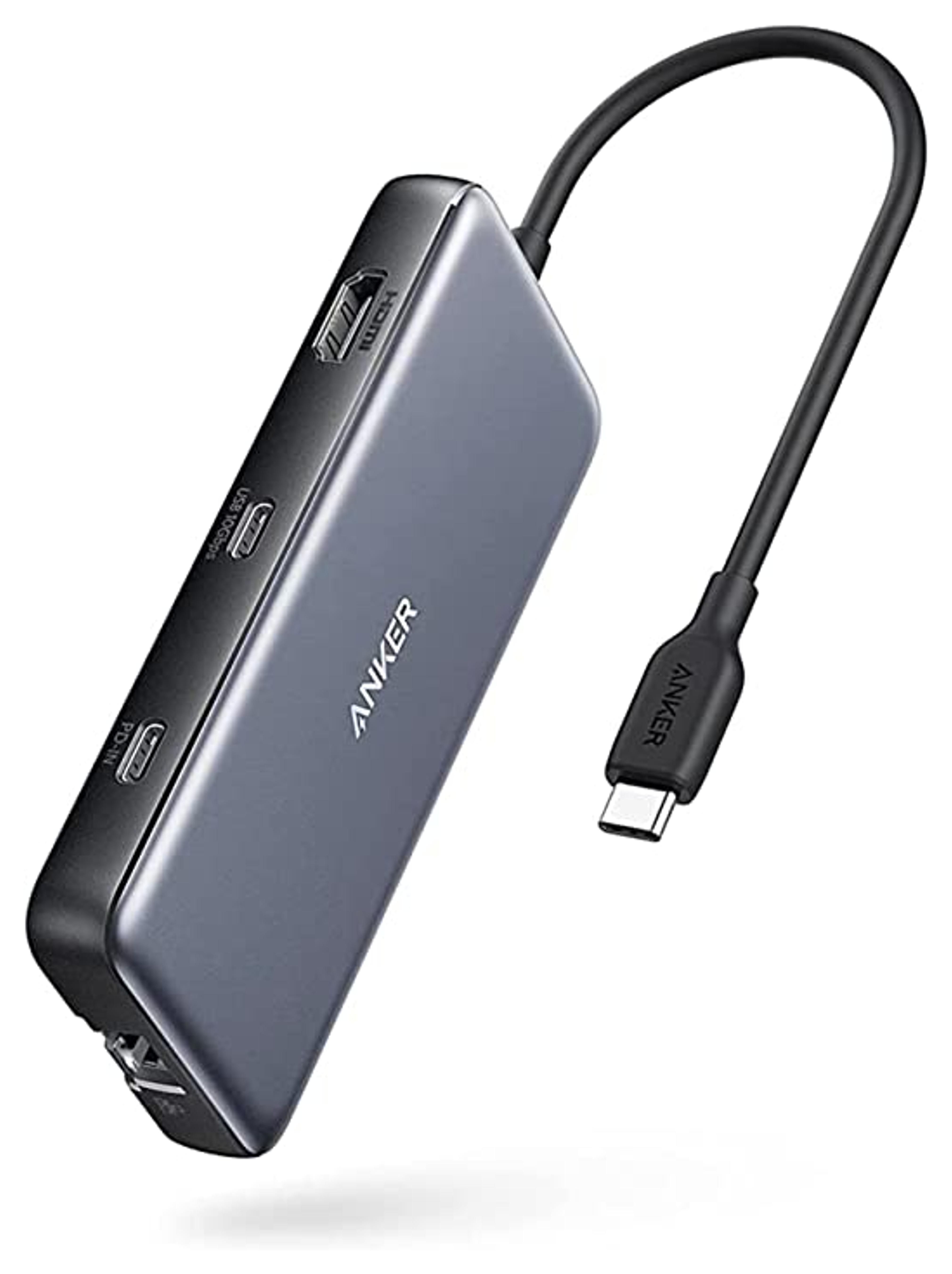 Amazon.com: Anker USB C Hub, 555 USB-C Hub (8-in-1), with 100W Power Delivery, 4K 60Hz HDMI Port, 10Gbps USB C and 2 USB A Data Ports, Ethernet Port, microSD and SD Card Reader, for MacBook Pro and More : Electronics