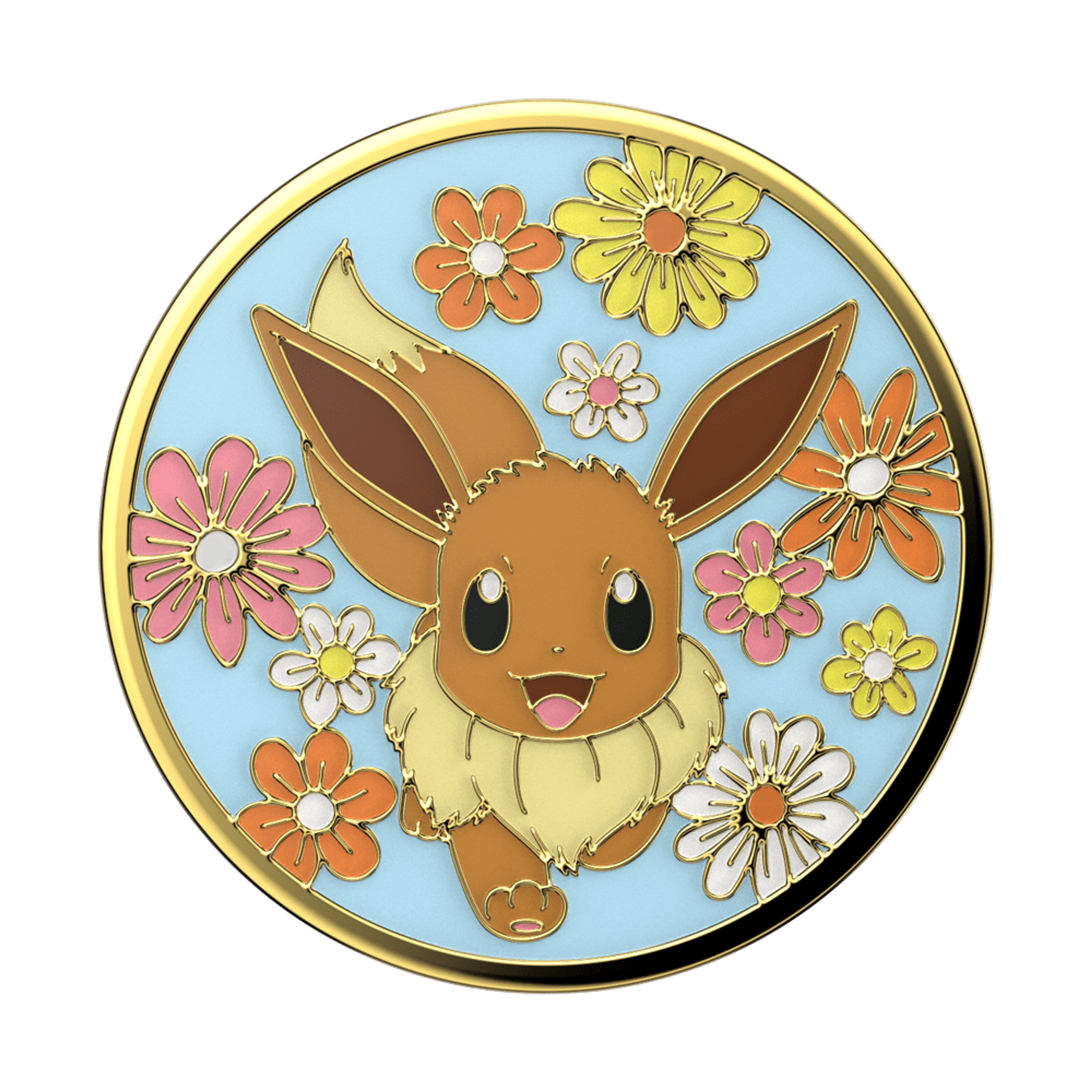 Floral Eevee Enamel PopGrip | PopSockets® Official