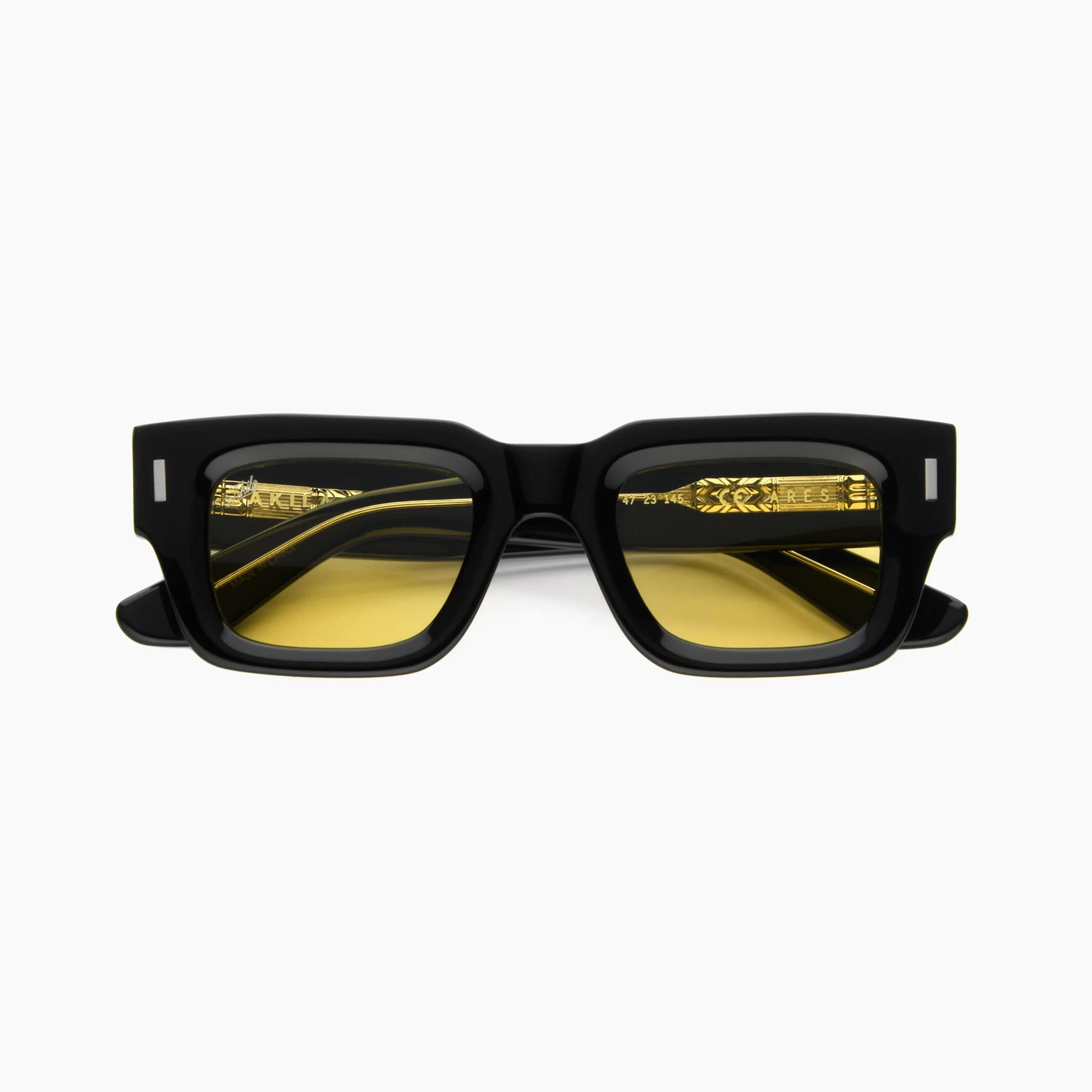 AKILA Eyewear Ares Sunglasses in Black / Yellow