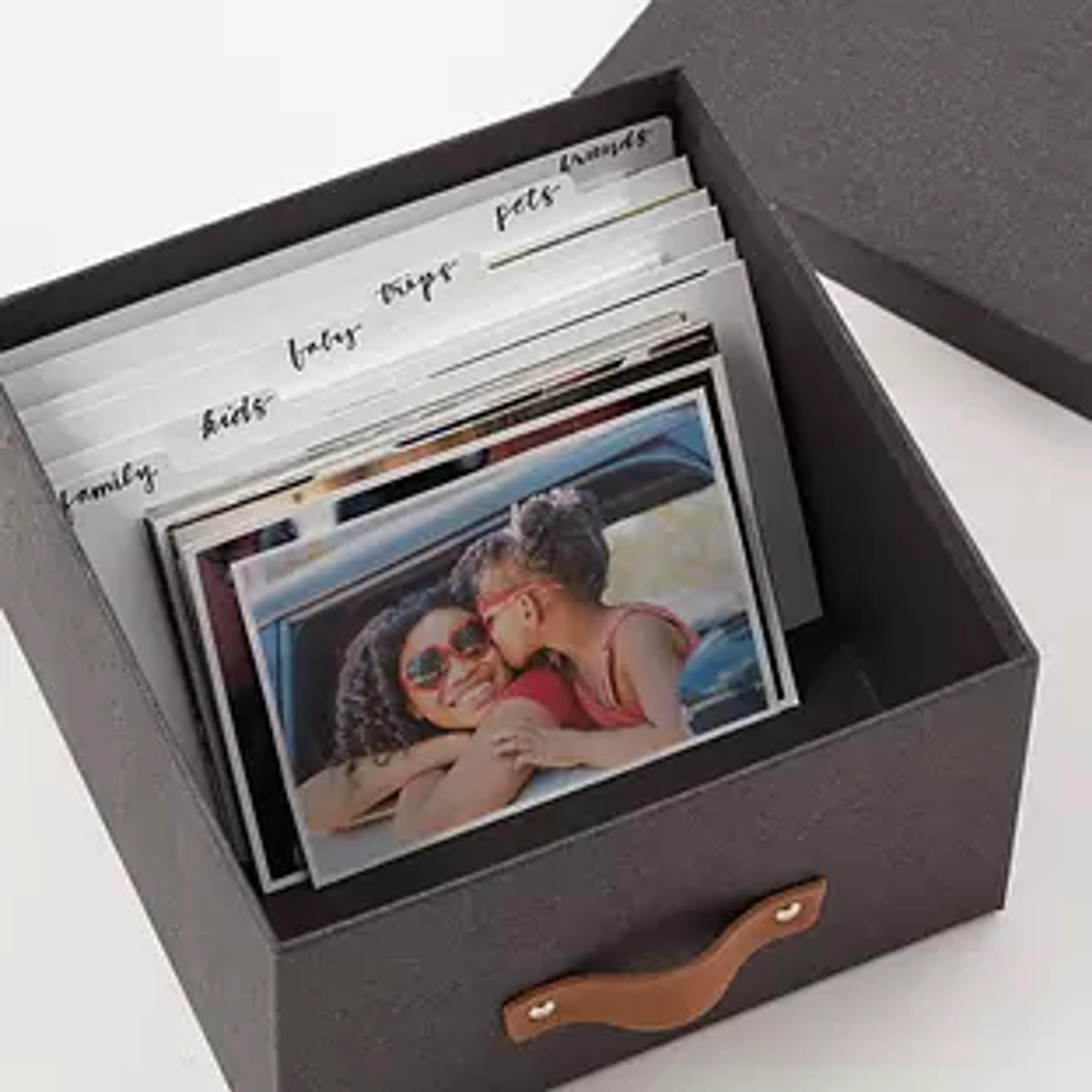 Bigso Marten Photo Storage Box | The Container Store