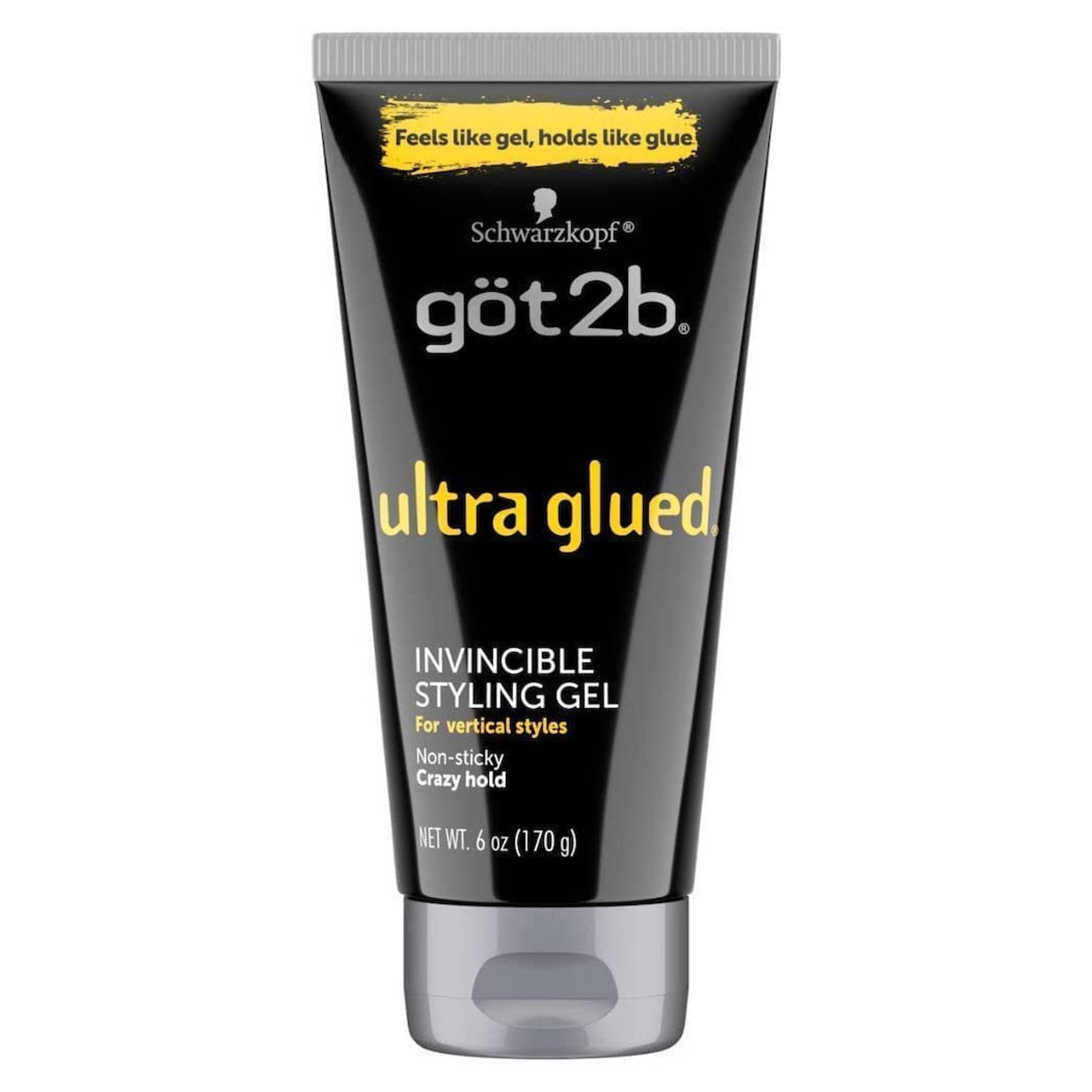 Got2b Ultra Glued Invincible Styling Hair Gel, 6 Ounce