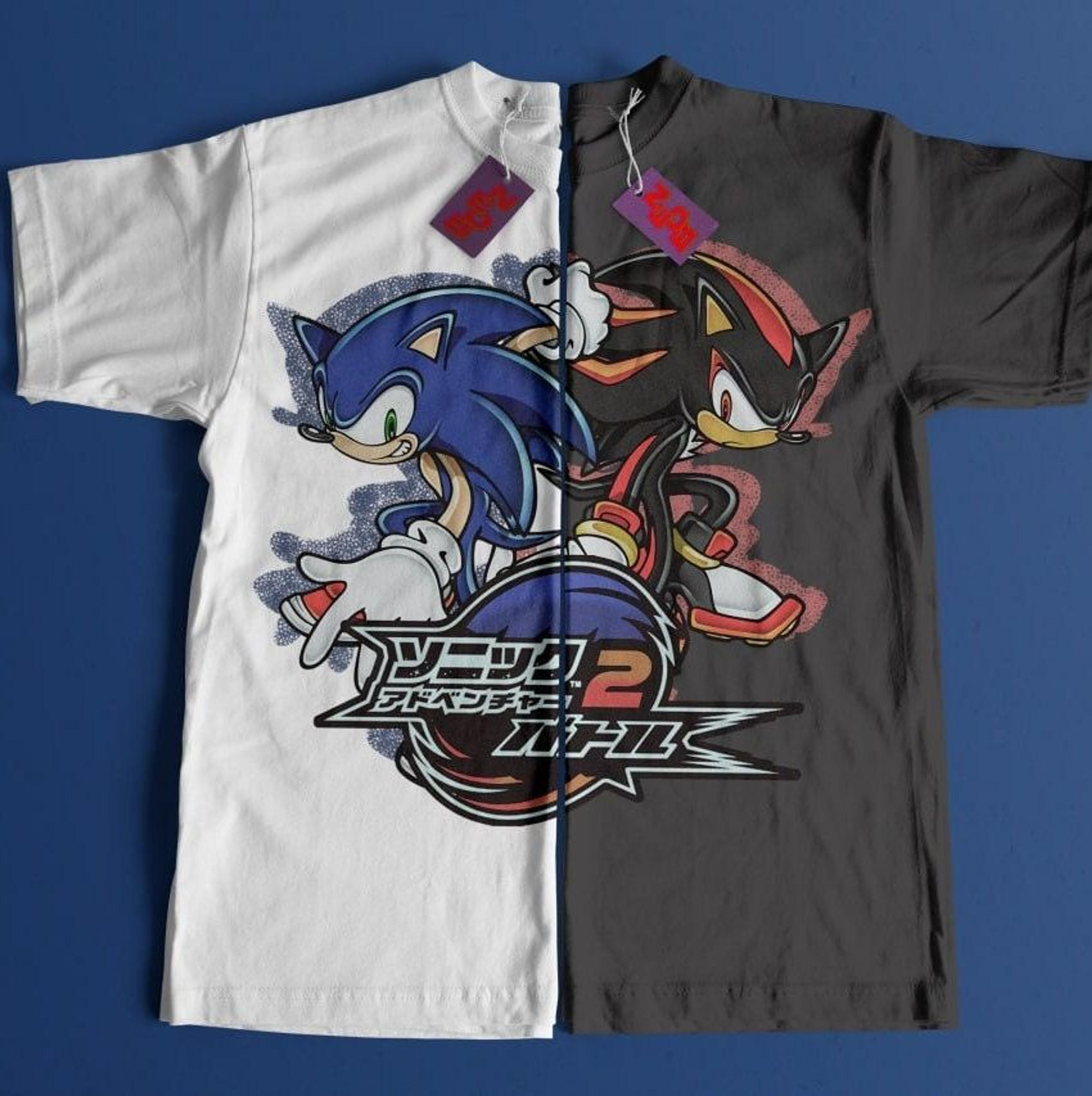 Hedgehog Japanese shirt, Sonic Adventure 2, Dreamcast Japanese Streetwear