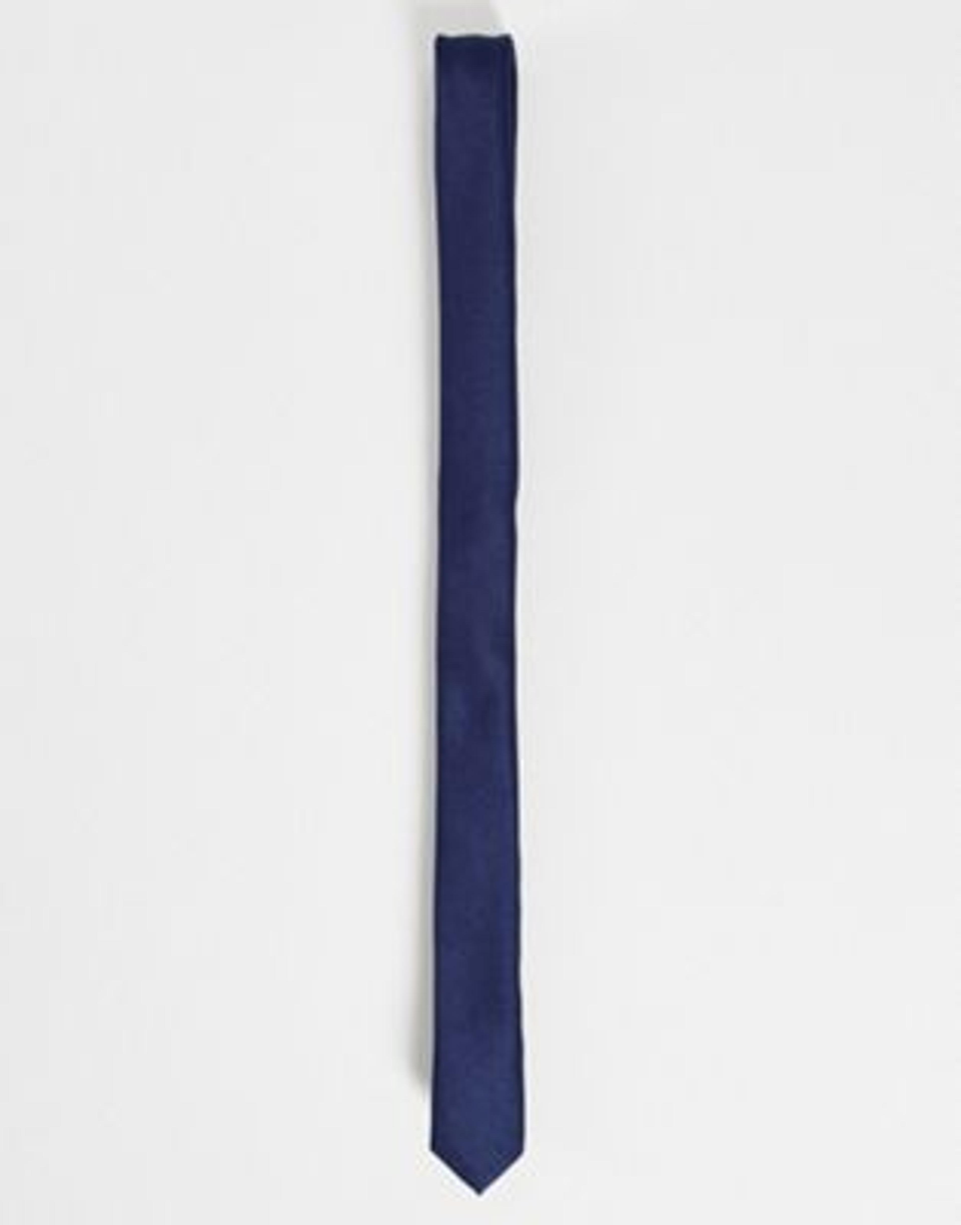 ASOS DESIGN skinny tie in navy | ASOS