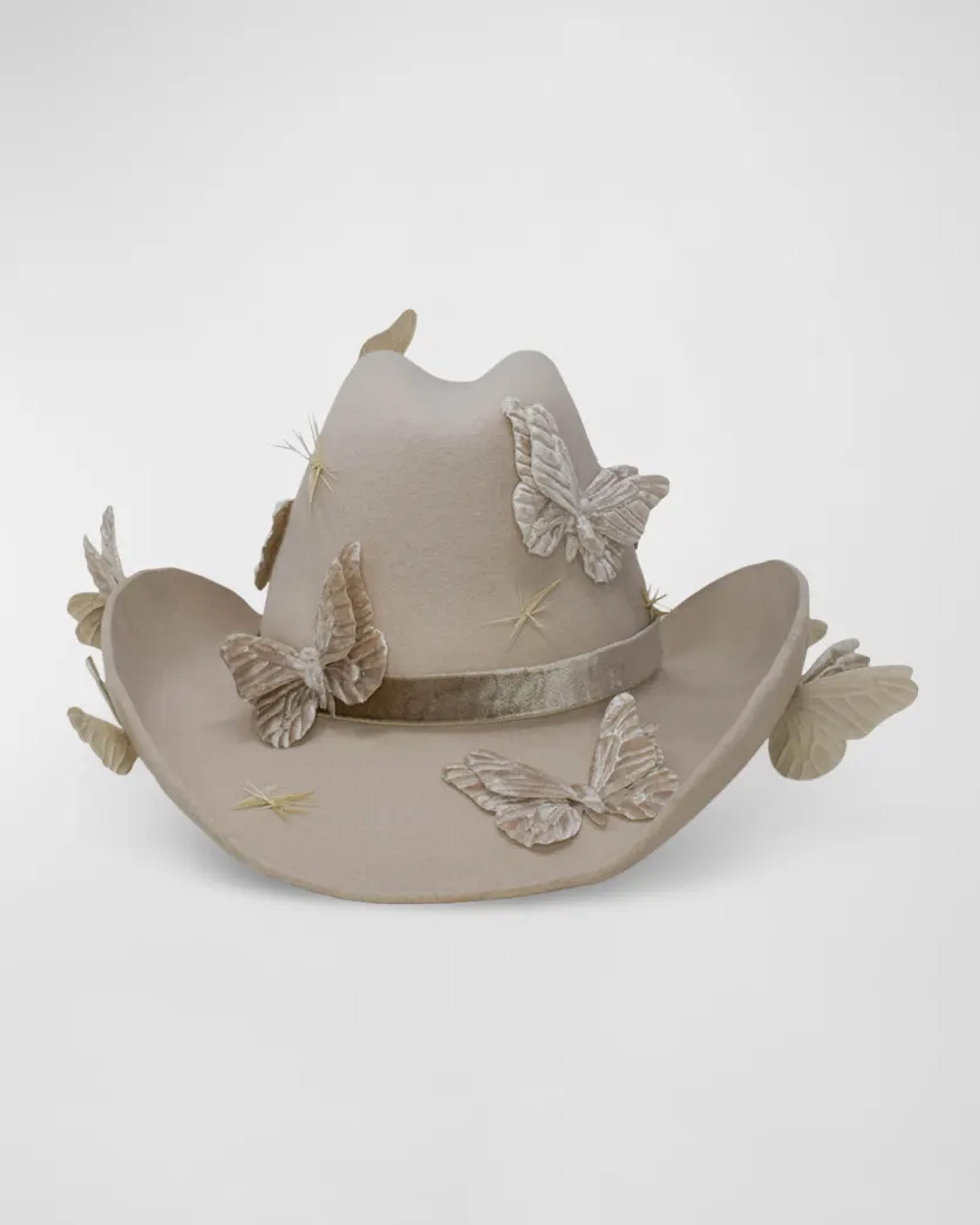 Gigi Burris Britney Butterfly Felt Western Hat | Neiman Marcus