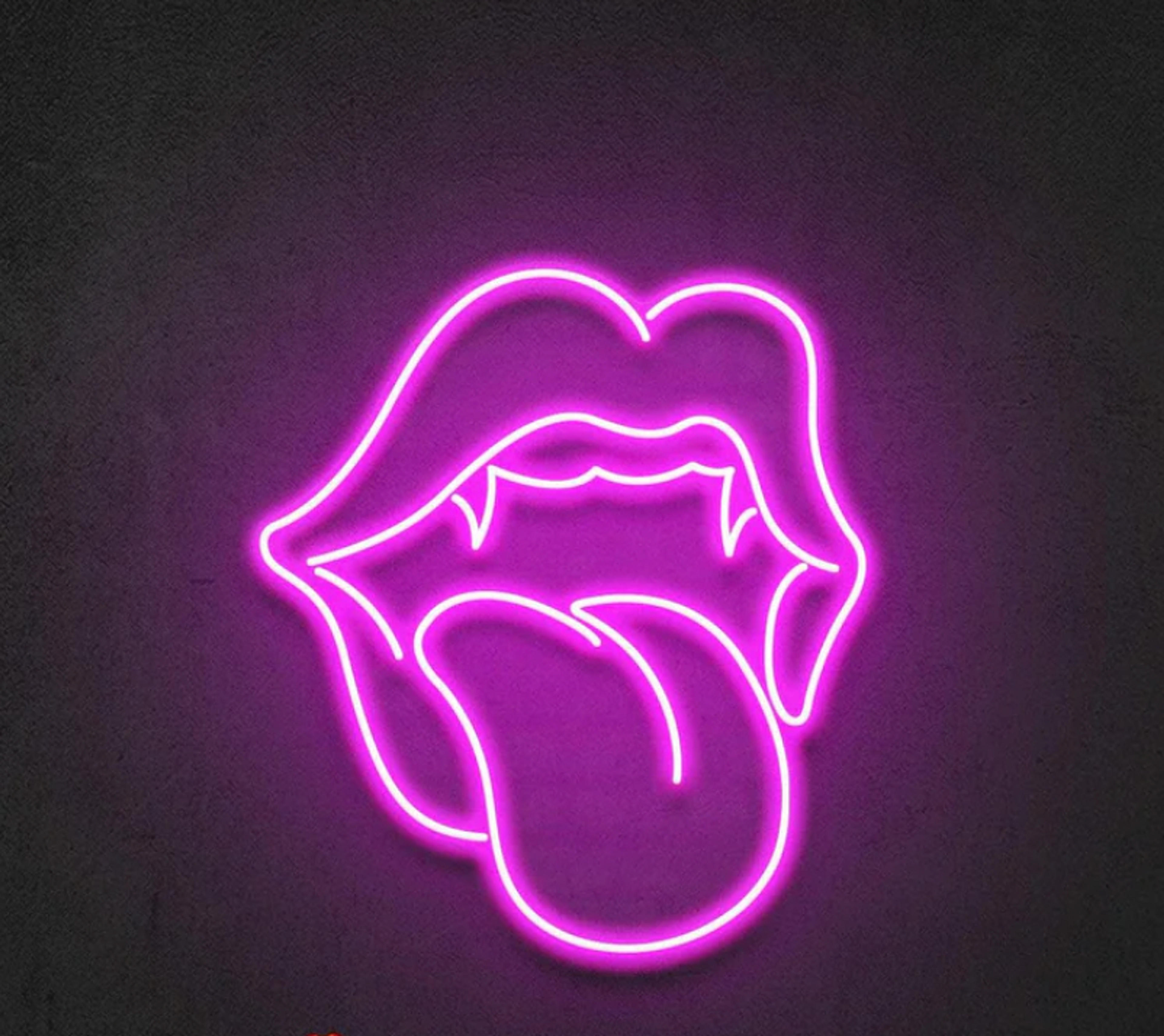 Vampire Lip Neon Sign