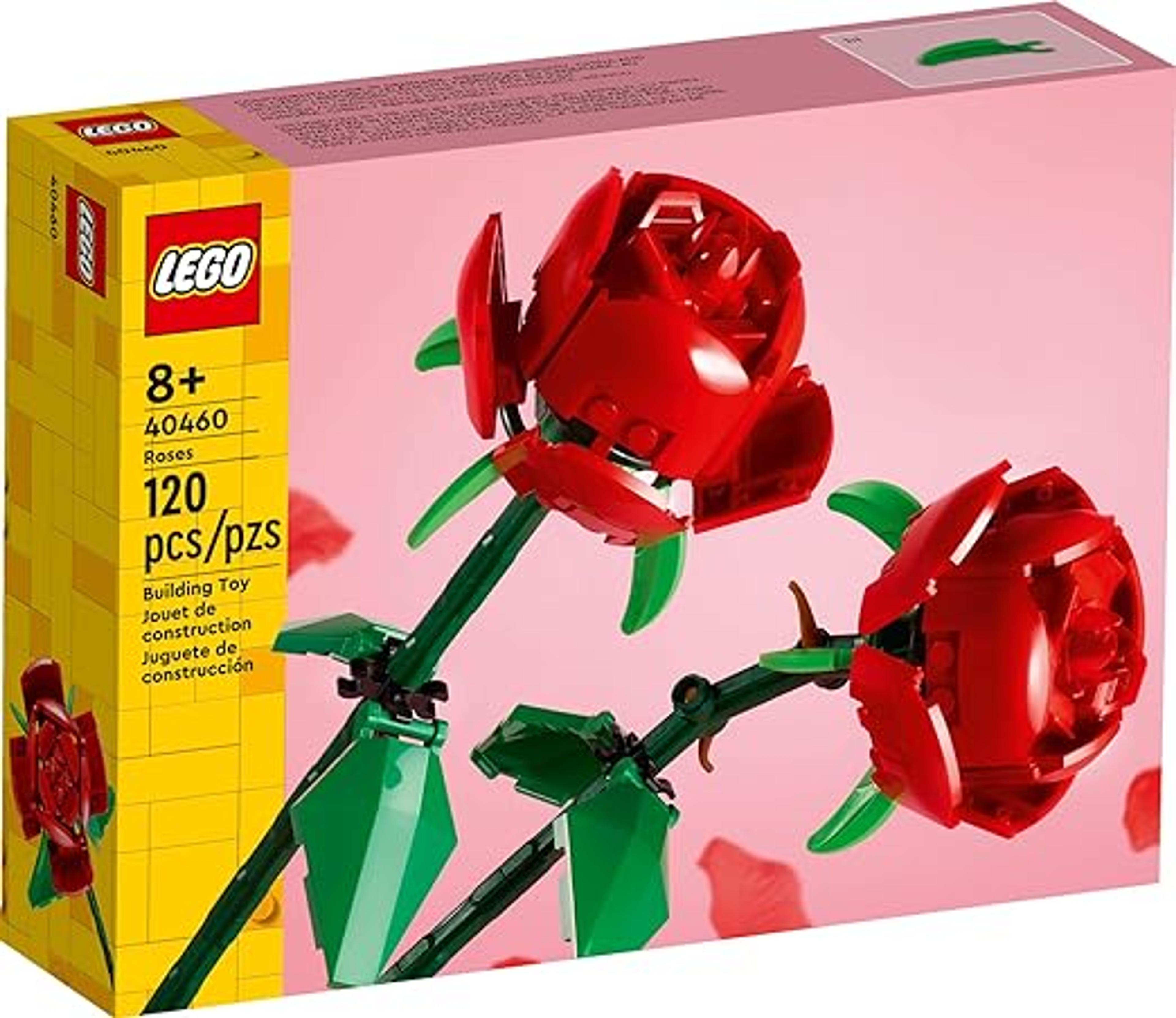 Amazon.com: LEGO Roses Building Kit, Unique Gift for Valentine's Day, Botanical Collection, Gift to Build Together, 40460 : Toys & Games