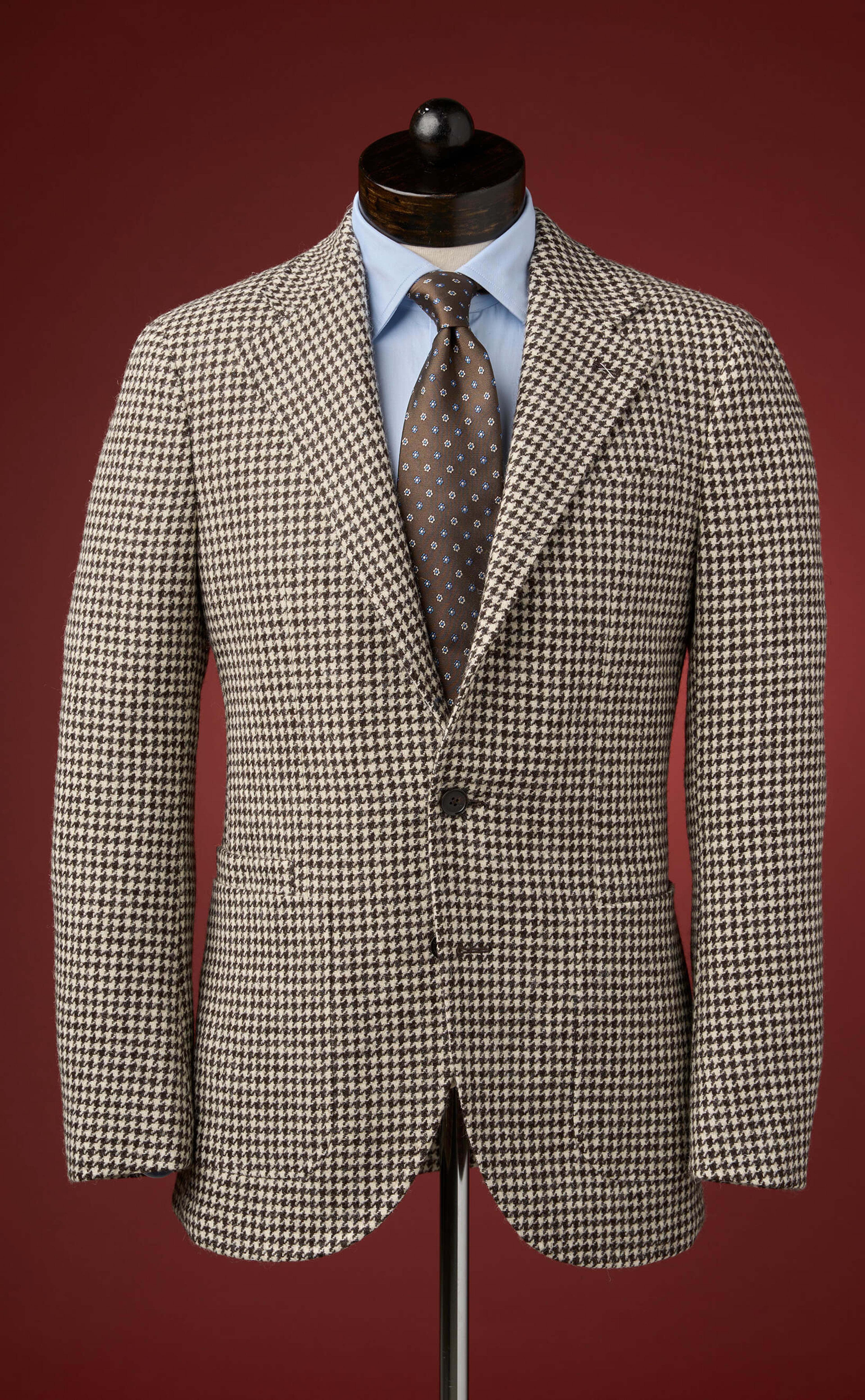 Brown Ecru Houndstooth Jacket | $558 ($400 on sale)