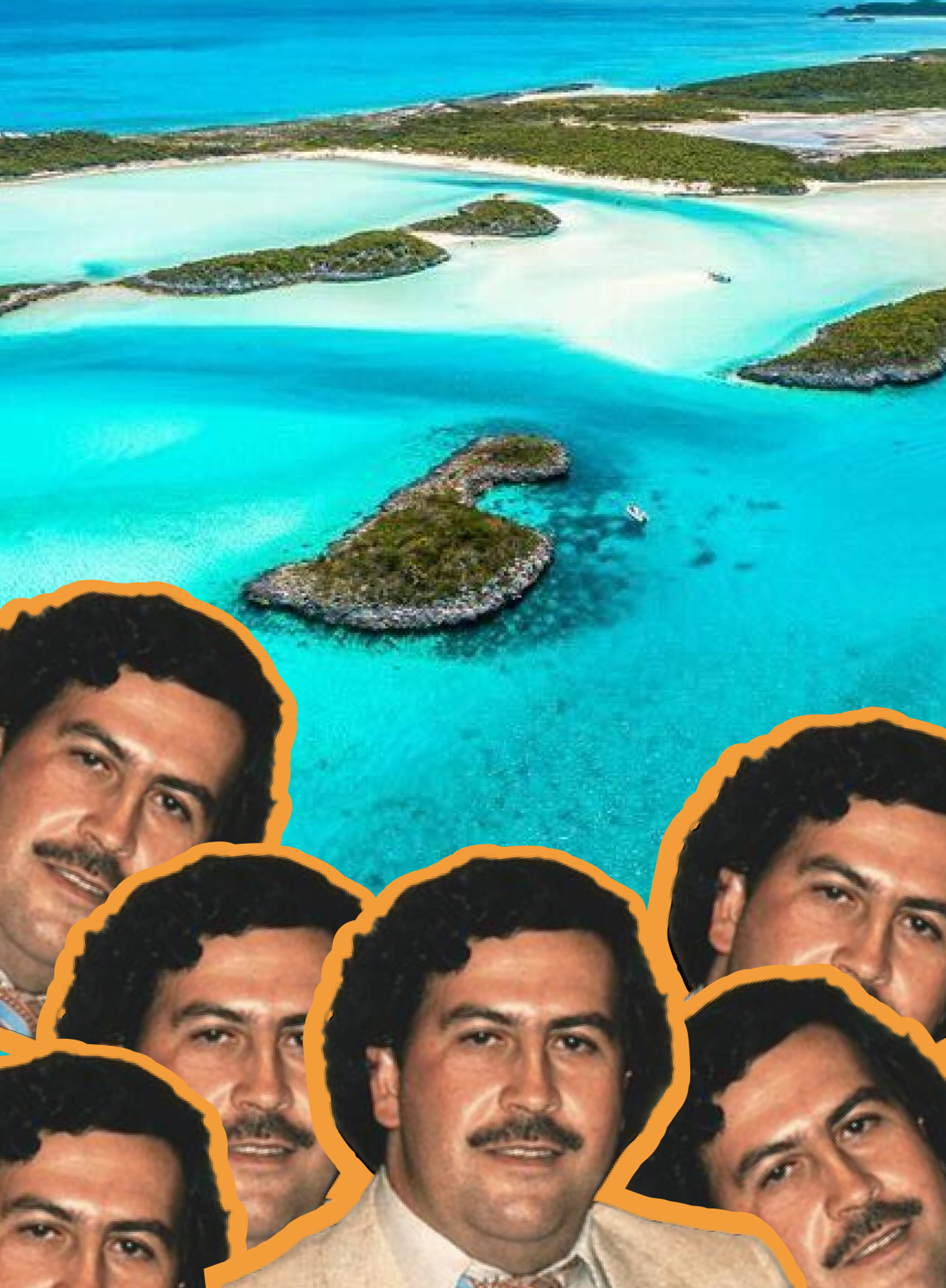 An island fit for a drug lord.