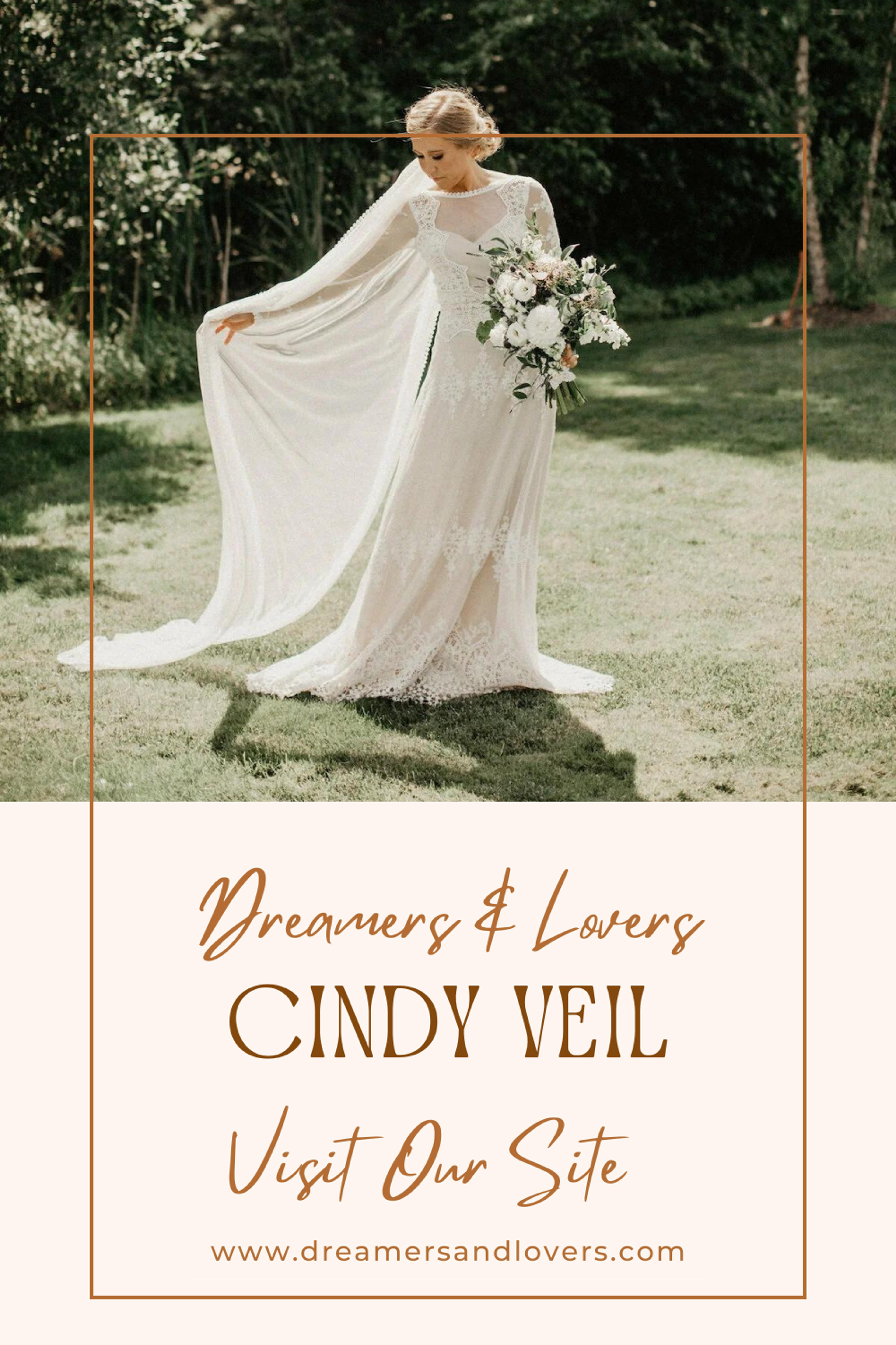 Cindy Soft Tulle Veil in Two Lengths | Dreamers and Lovers