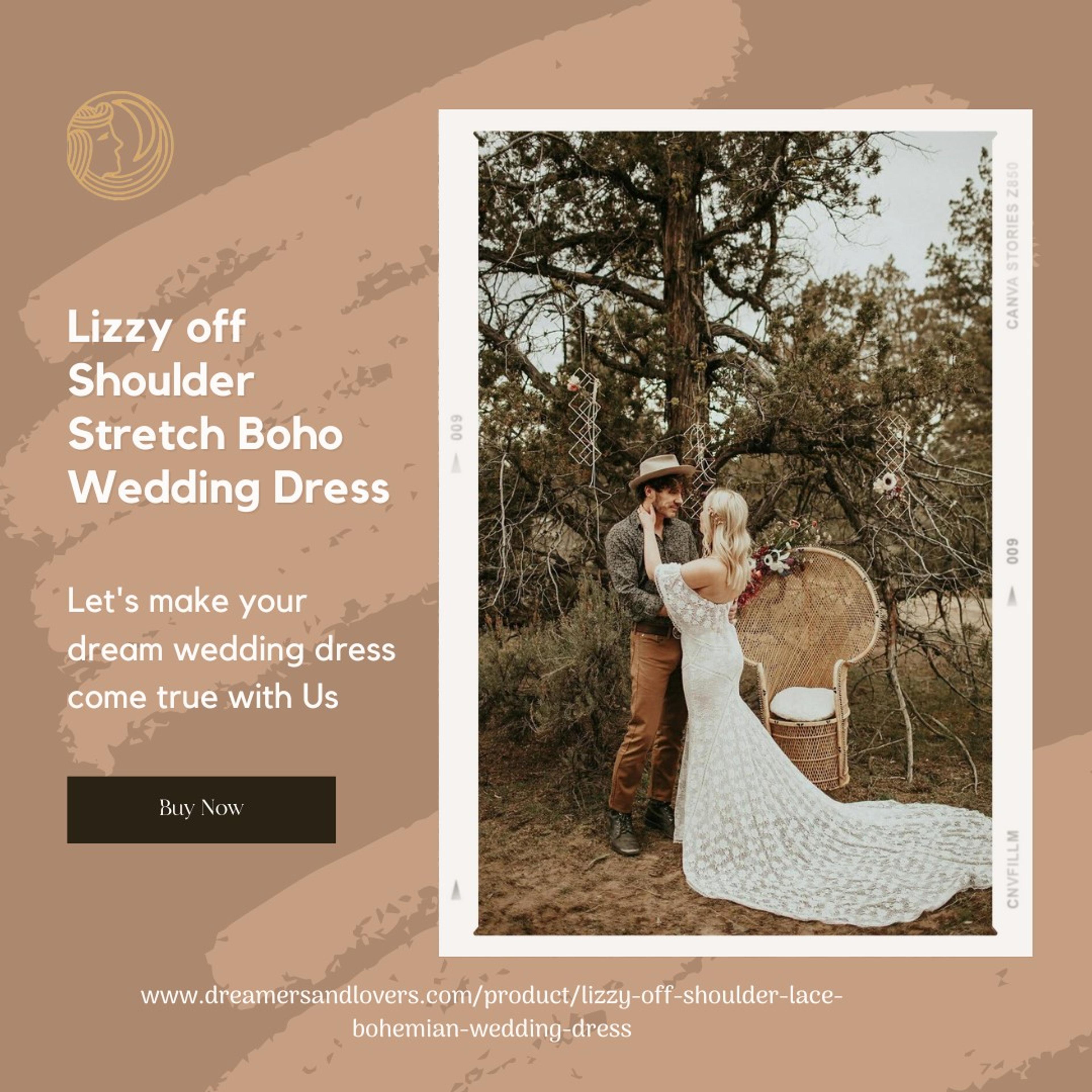 dreamersandlovers.com/product/lizzy-off-shoulder-lace-bohemian-wedding-dress/
