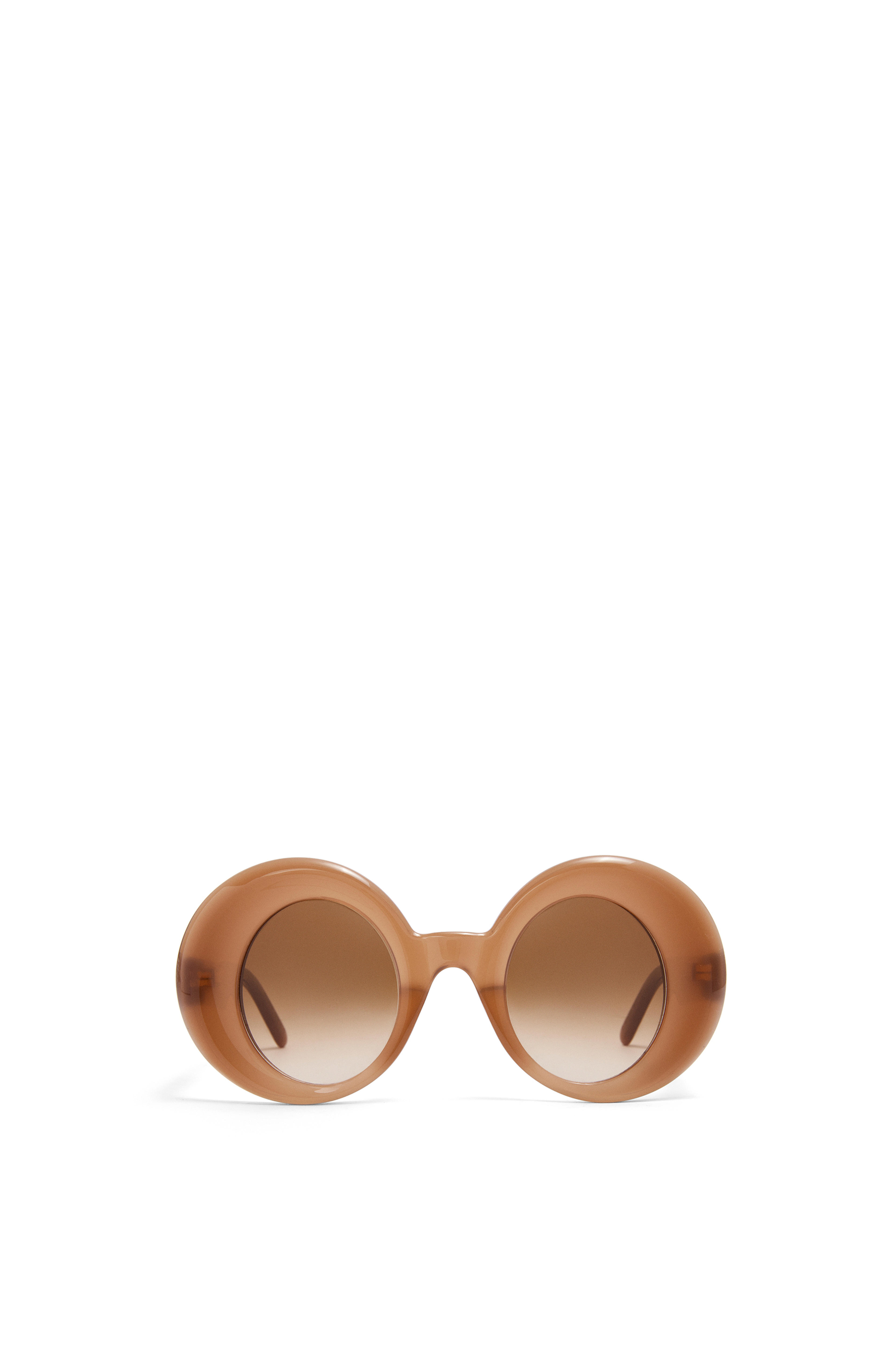 Oversized round sunglasses in acetate Light Brown - LOEWE